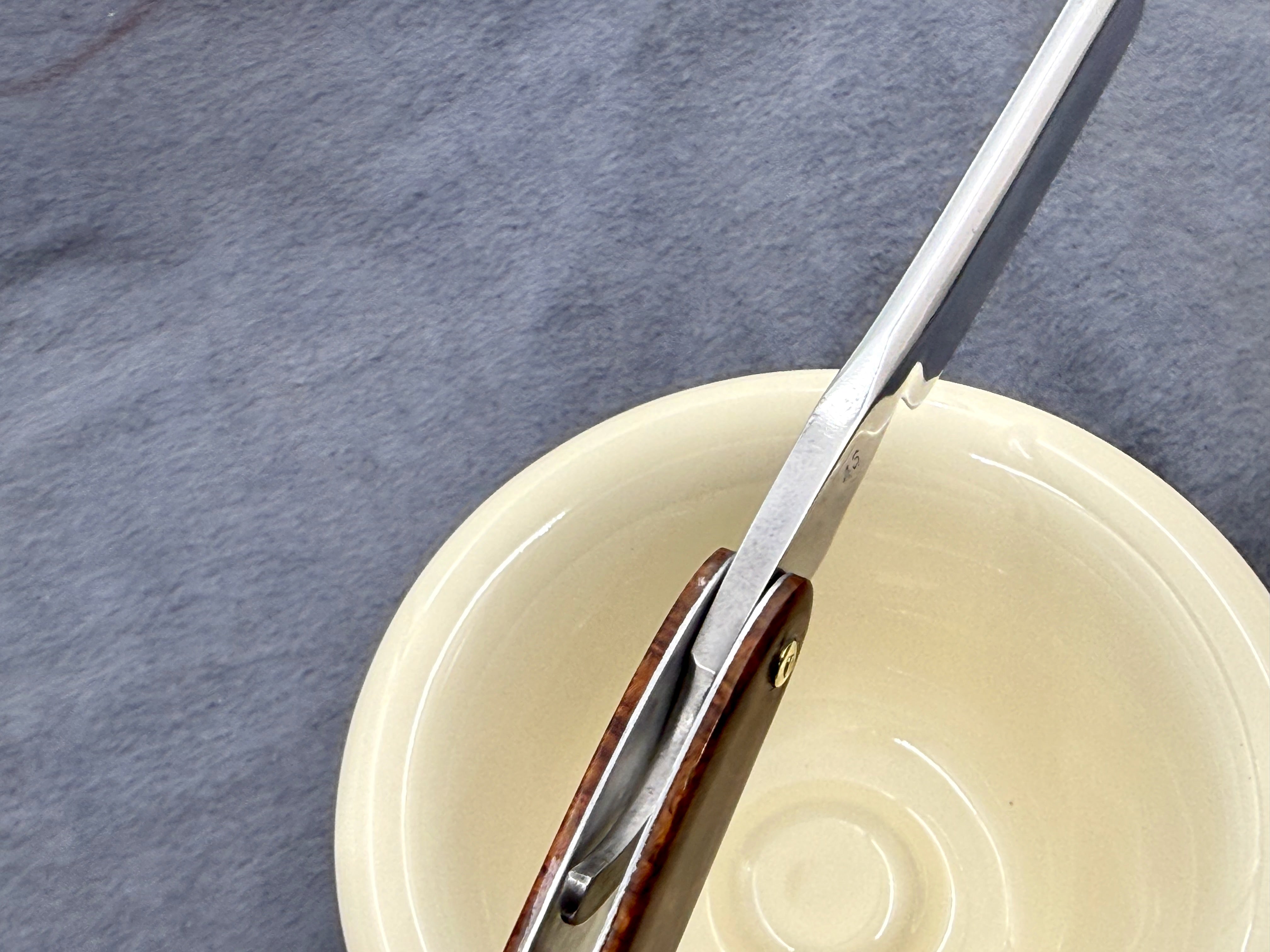 W. Picard 13/16 Full Hollow - Fully Restored French Straight Razor with Custom Scales- Shave Ready