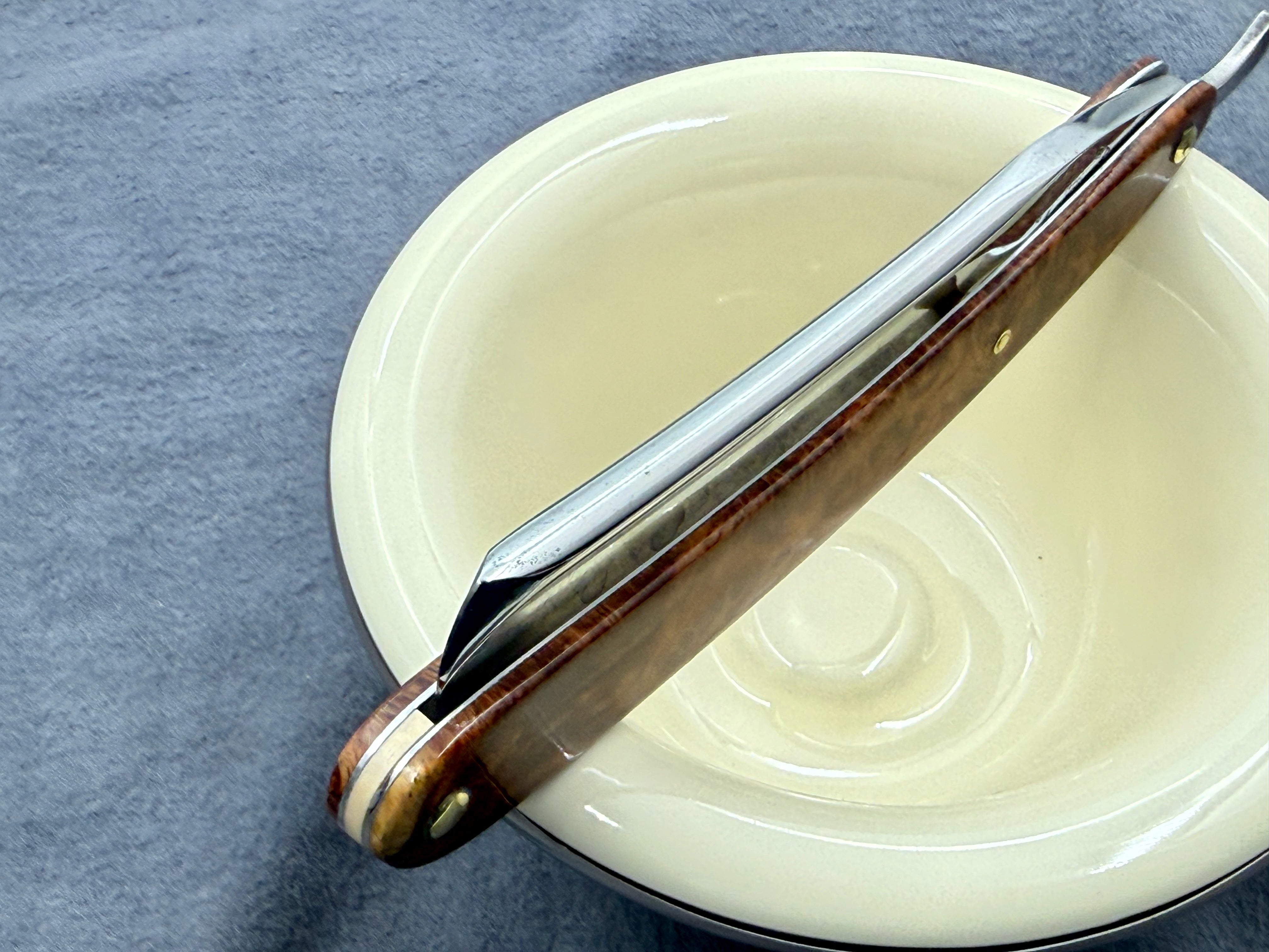 W. Picard 13/16 Full Hollow - Fully Restored French Straight Razor with Custom Scales- Shave Ready