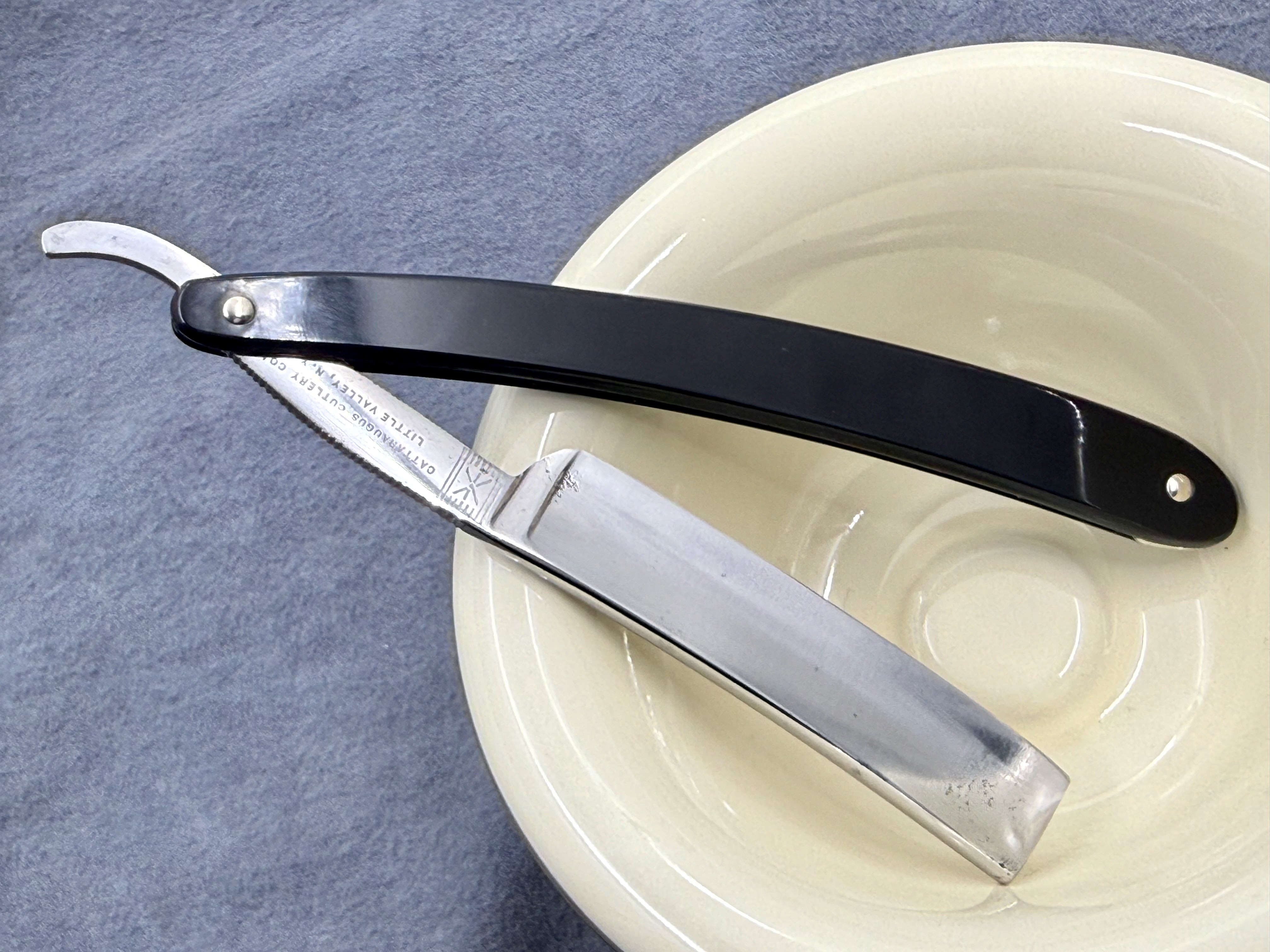 Cattaraugus Cutlery 155 Restored 5/8 - Vintage NY American Straight Razor - Shave Ready