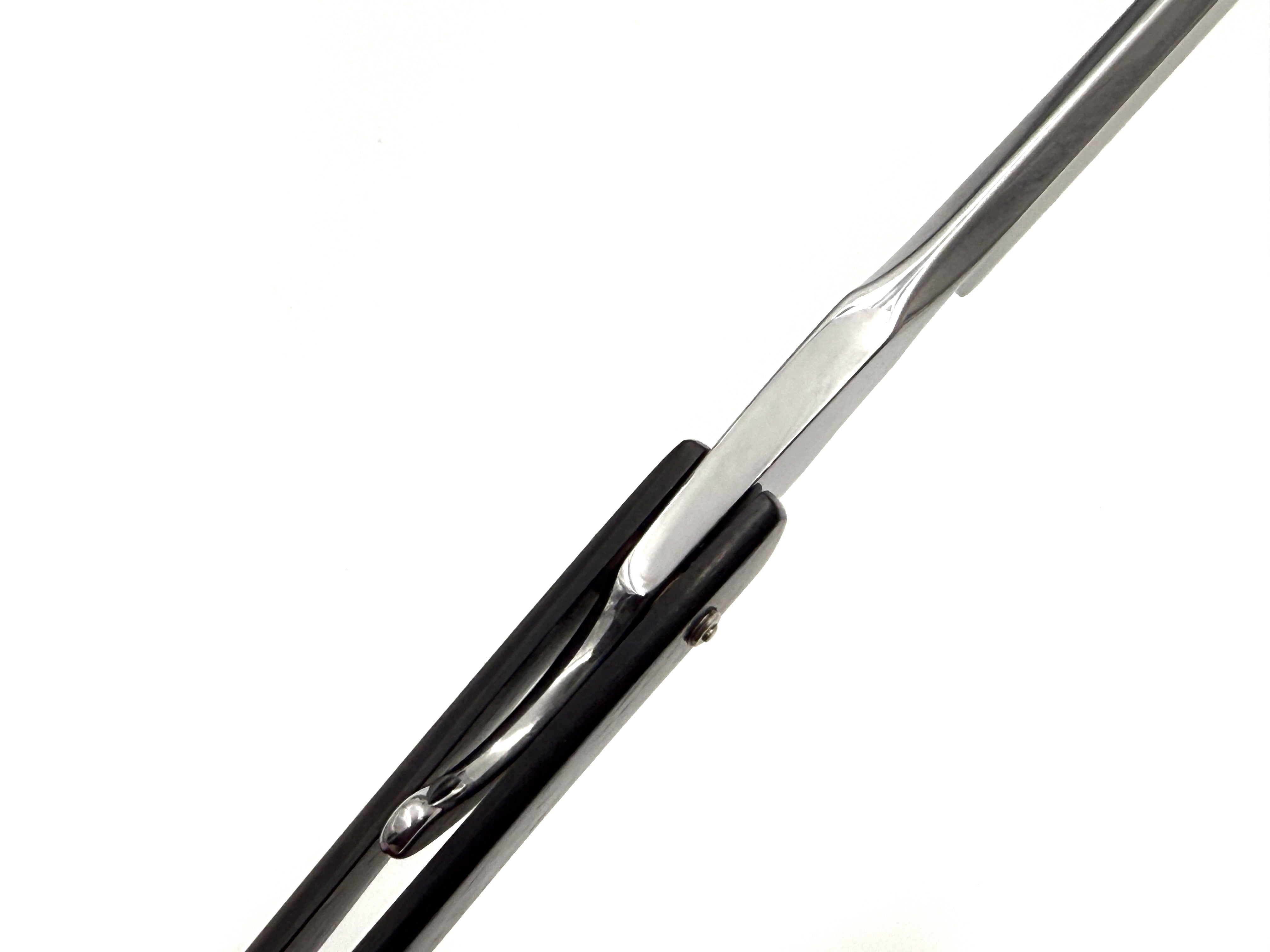 Ralf Aust 6/8 Blade with French Tip & Ebony Scales Full Hollow Solingen Straight Razor