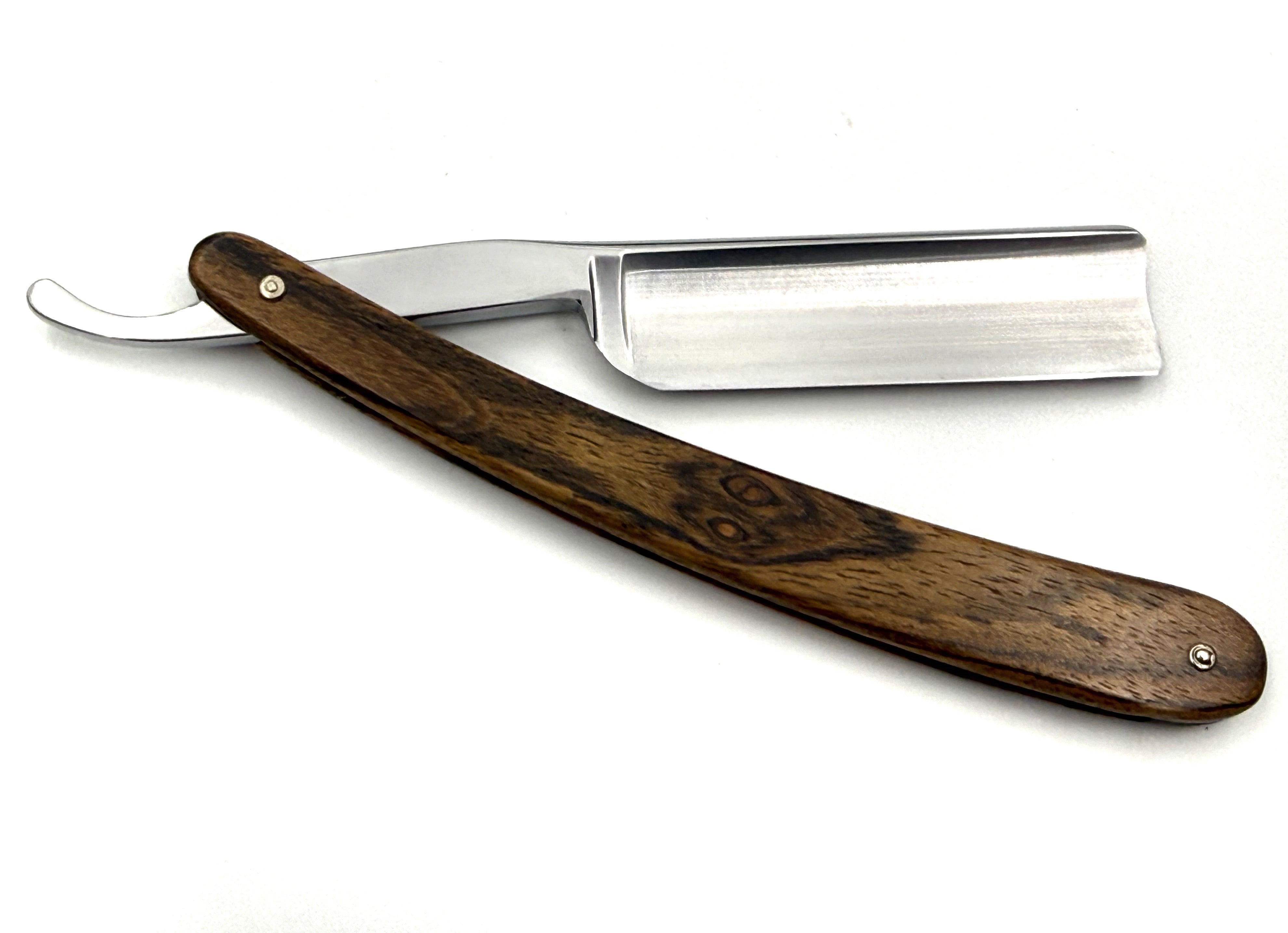Ralf Aust 5/8 Blade with Spanish Tip & Blackwood Scales Full Hollow Solingen Straight Razor
