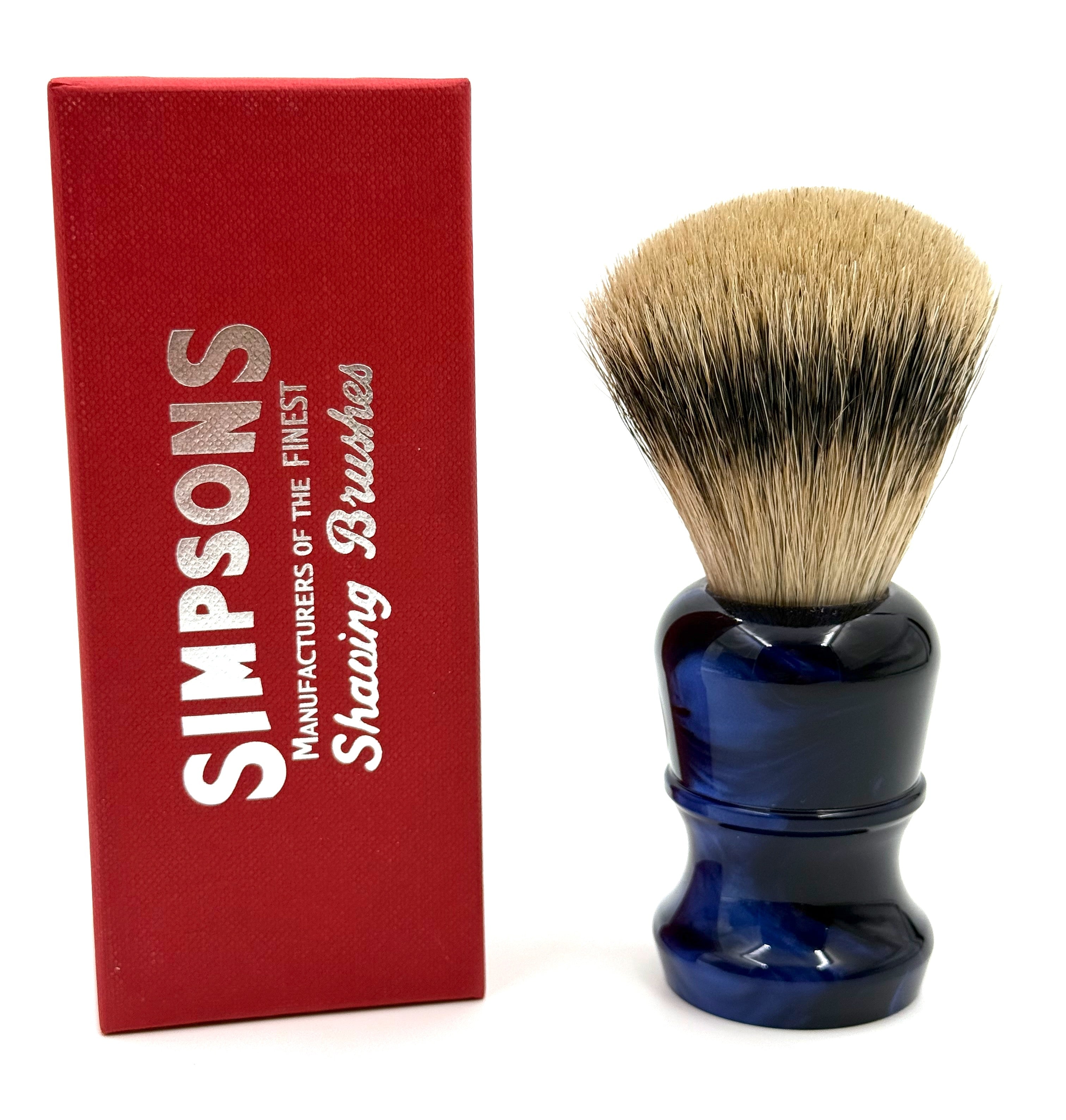 Limited Edition Simpsons 59 Best Badger Shaving Brush - Sapphire