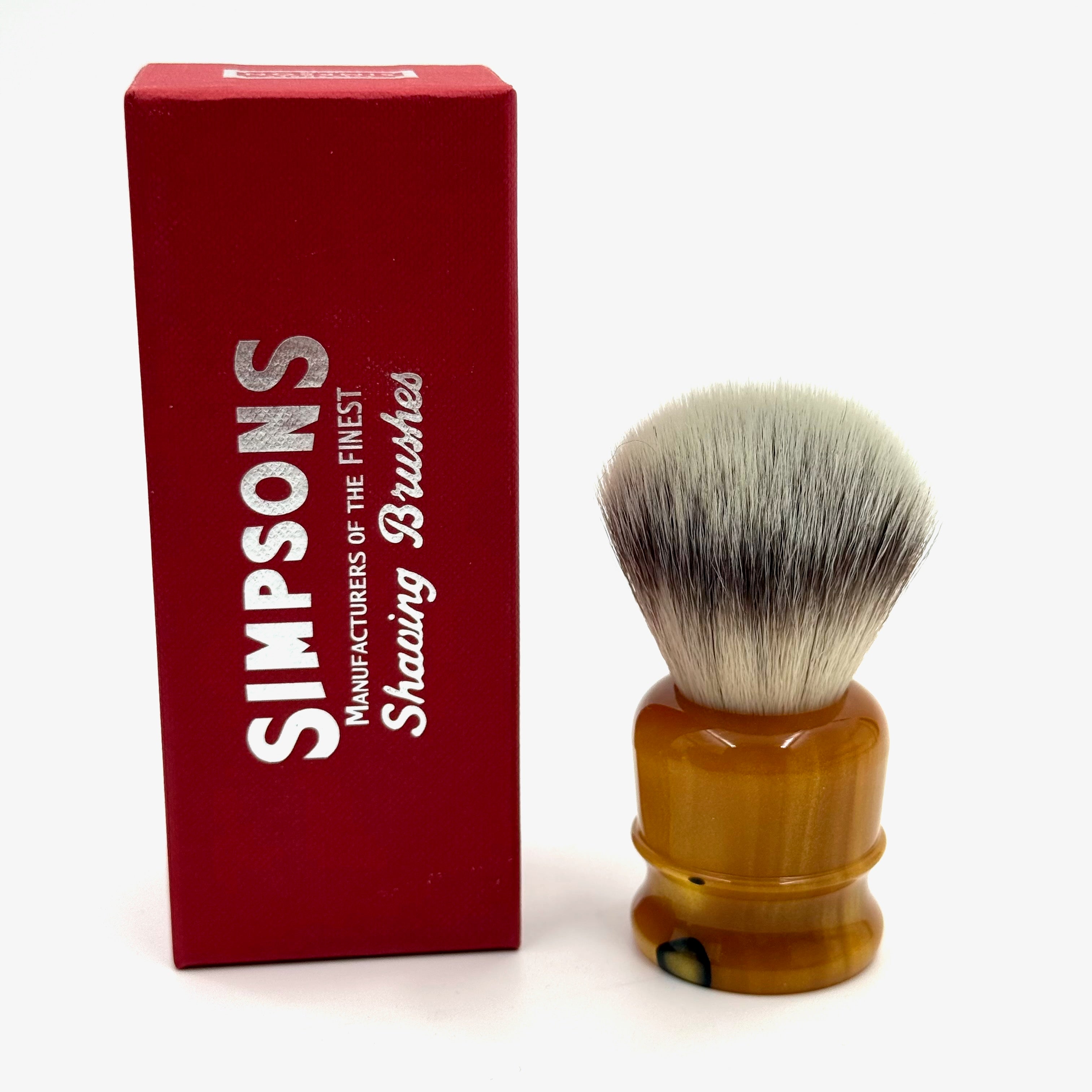 Limited Edition Simpson Chubby CH1 Platinum Shaving Brush - Liquid Gold