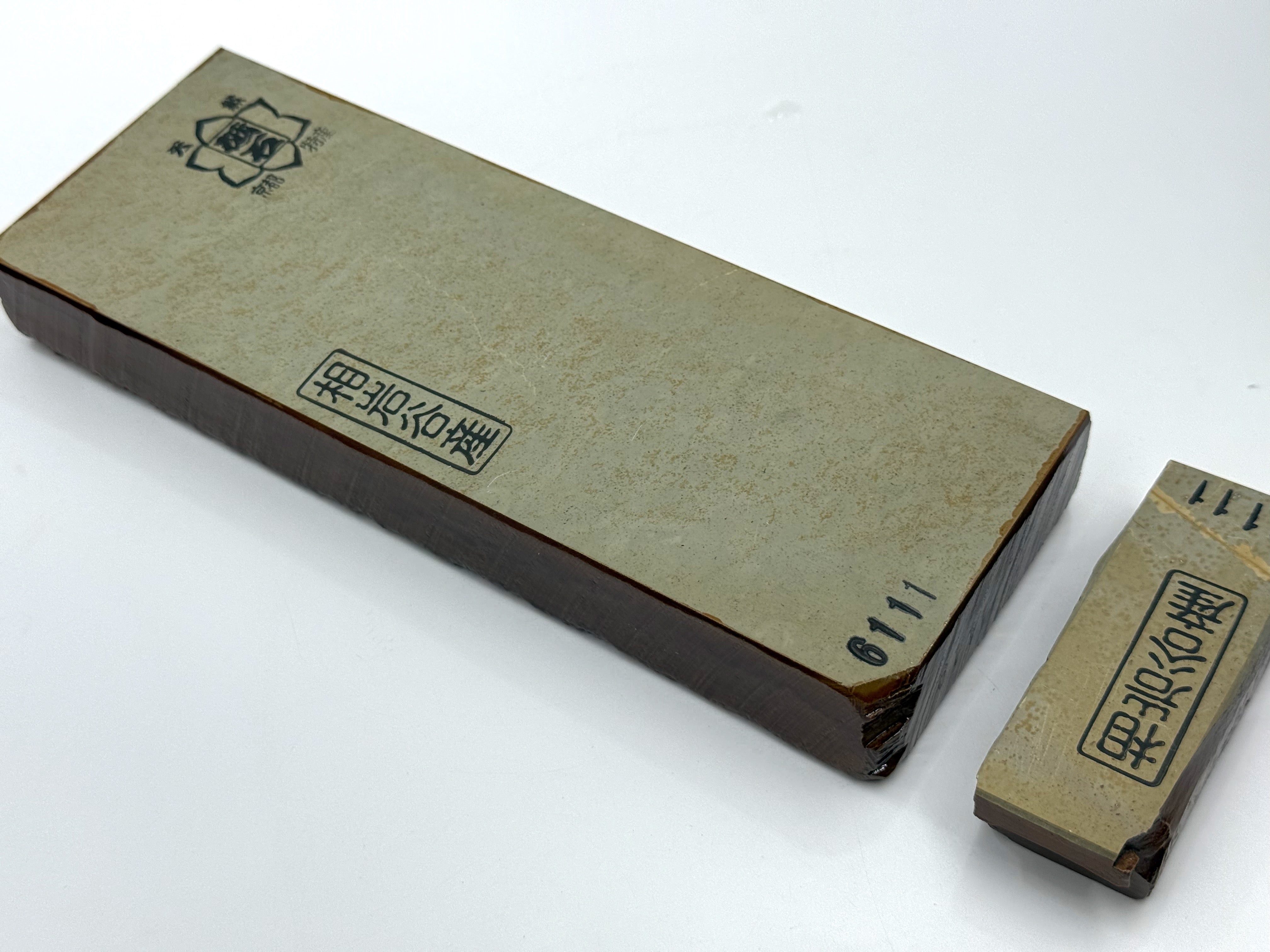 Aiwatani Asagi Nashiji Japanese Natural Finishing Whetstone with Tomo Nagura