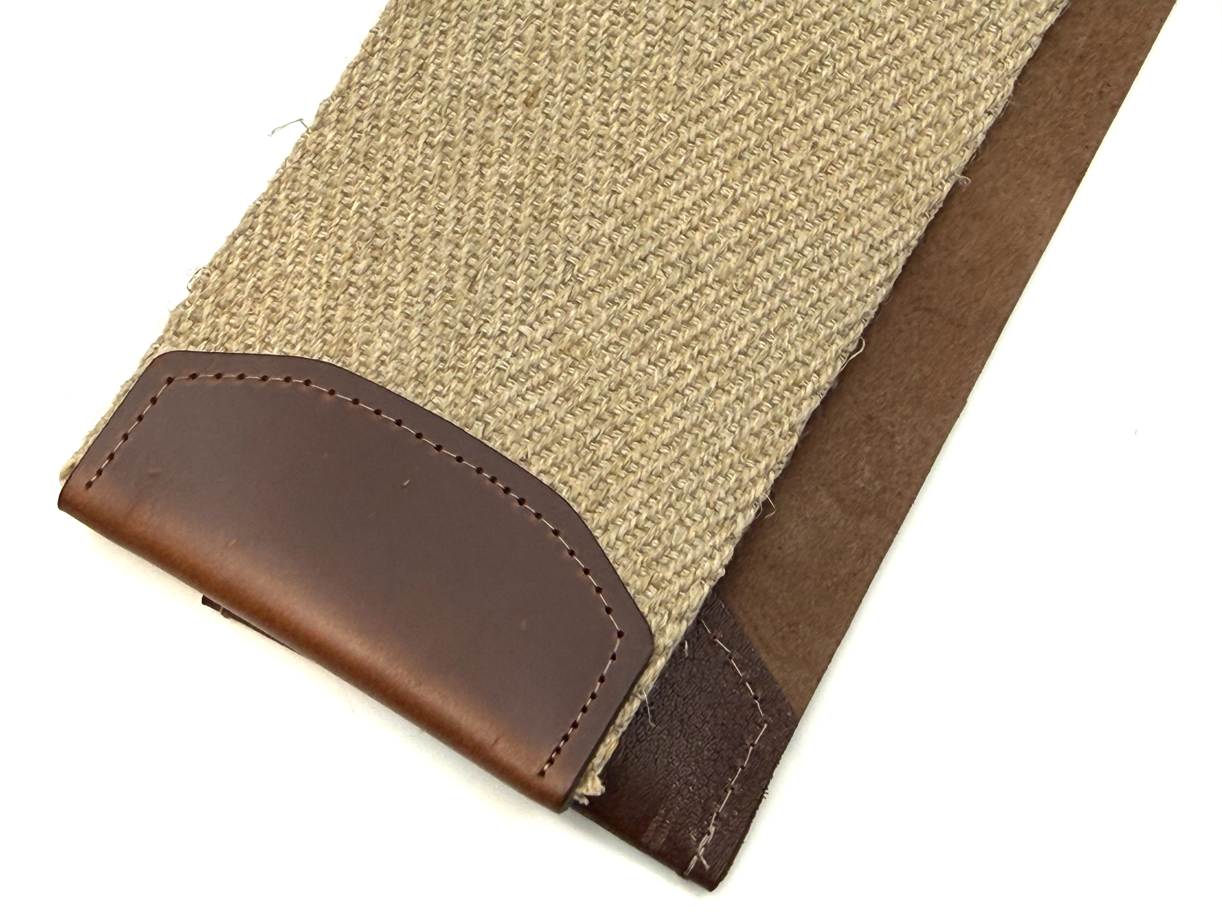 Griffith Shaving Goods Kangaroo Hide & Flax Linen - 3 Inch Wide x 24" Long - Barber Style Razor Strop