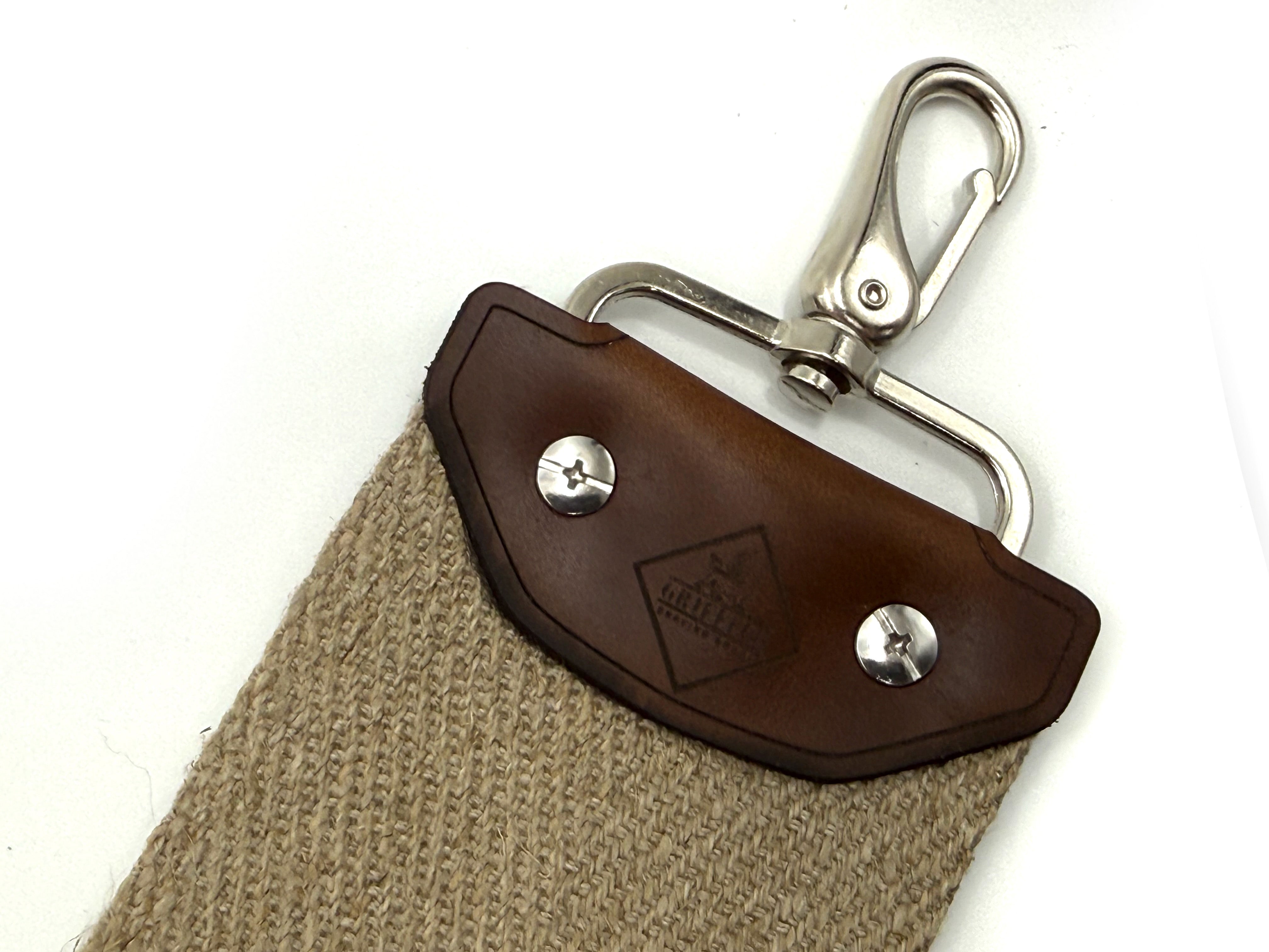 Griffith Shaving Goods Kangaroo Hide & Flax Linen - 3 Inch Wide x 24" Long - Barber Style Razor Strop