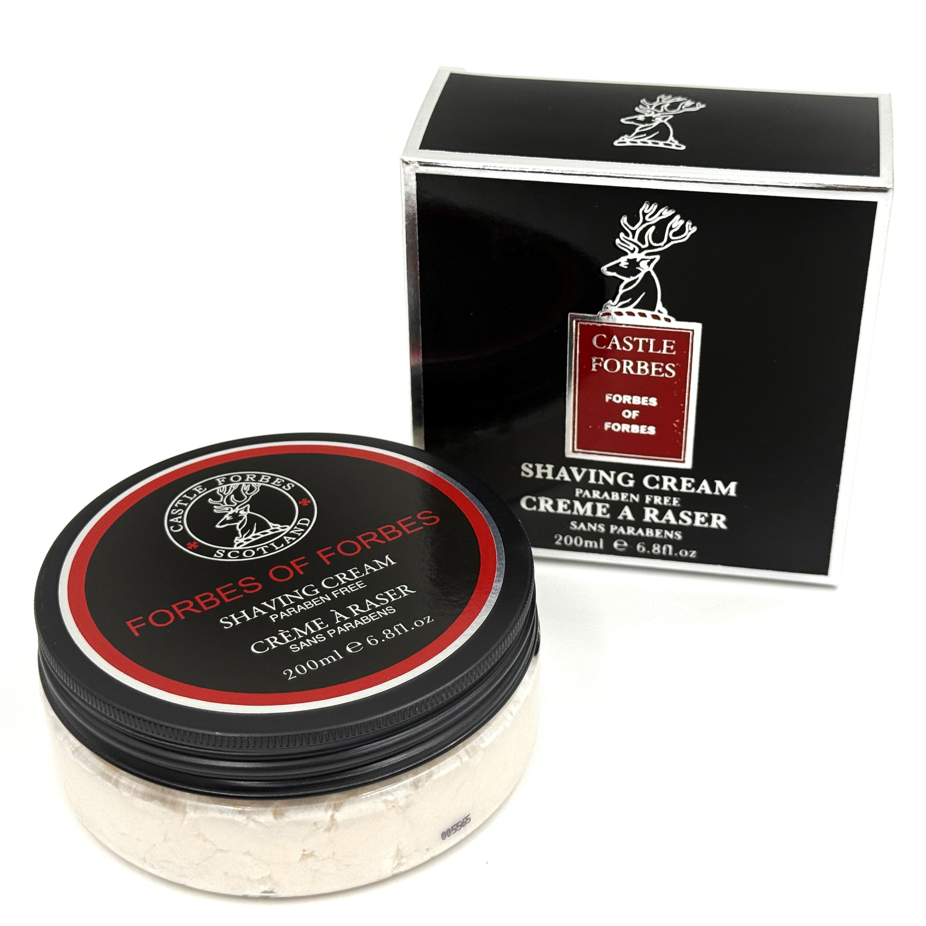 Crème à raser aux huiles essentielles Castle Forbes 1445 – 200 ml (6,8 oz)