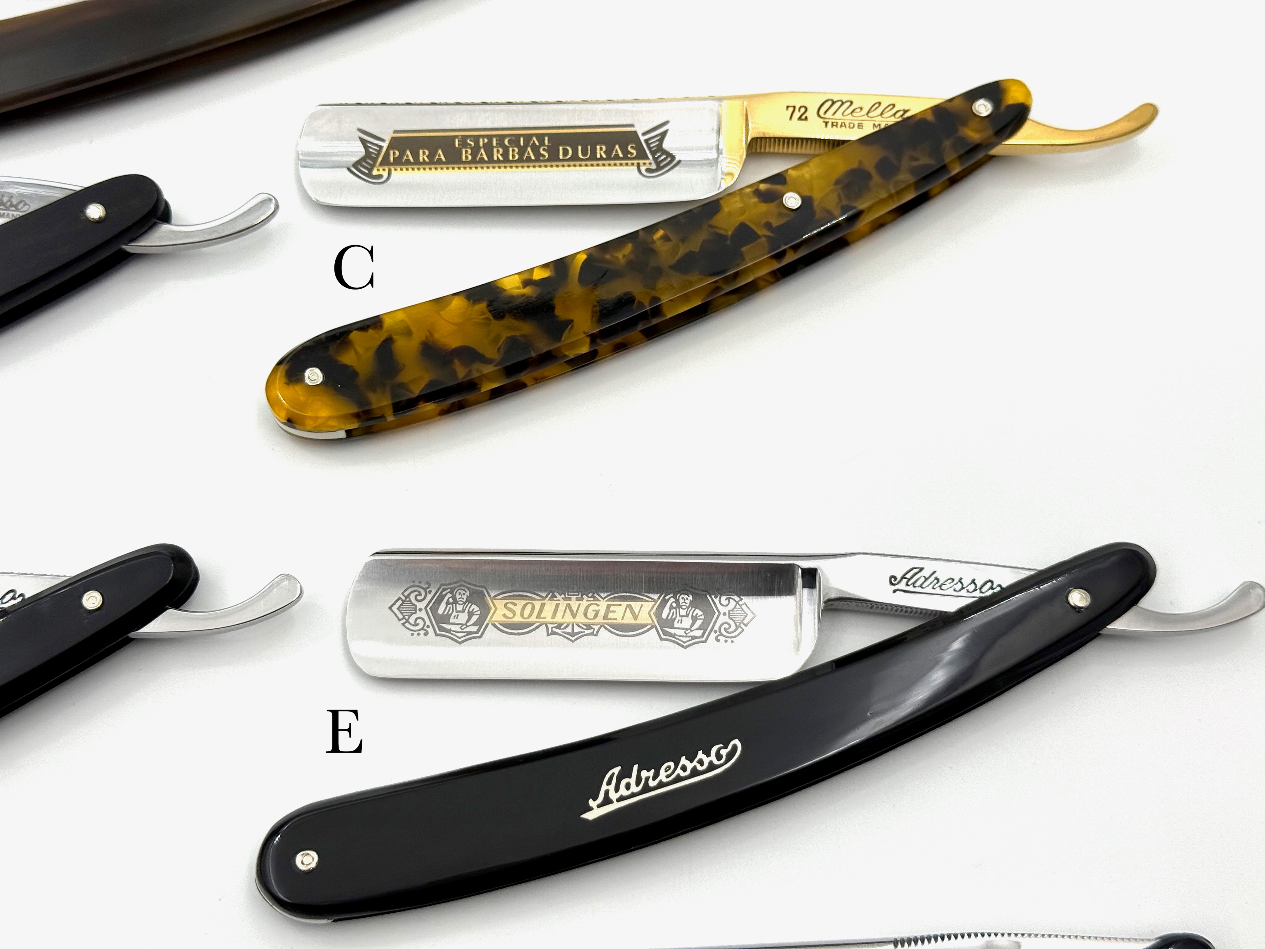 Werner Breidenbach - New 6/8-8/8 Solingen Straight Razors - CHOOSE YOUR RAZOR