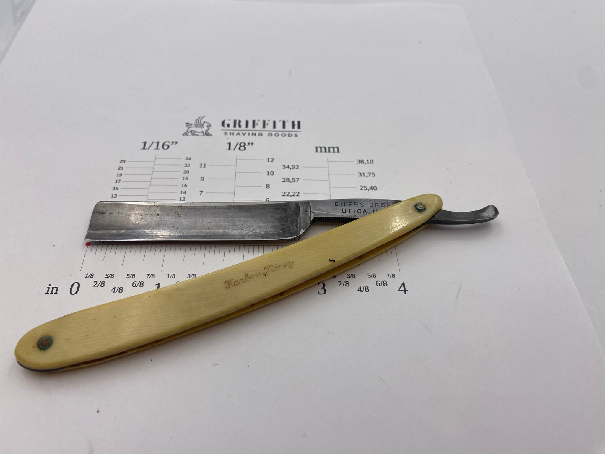 Vintage Eilers Bros. Utica NY Razor for Restoration