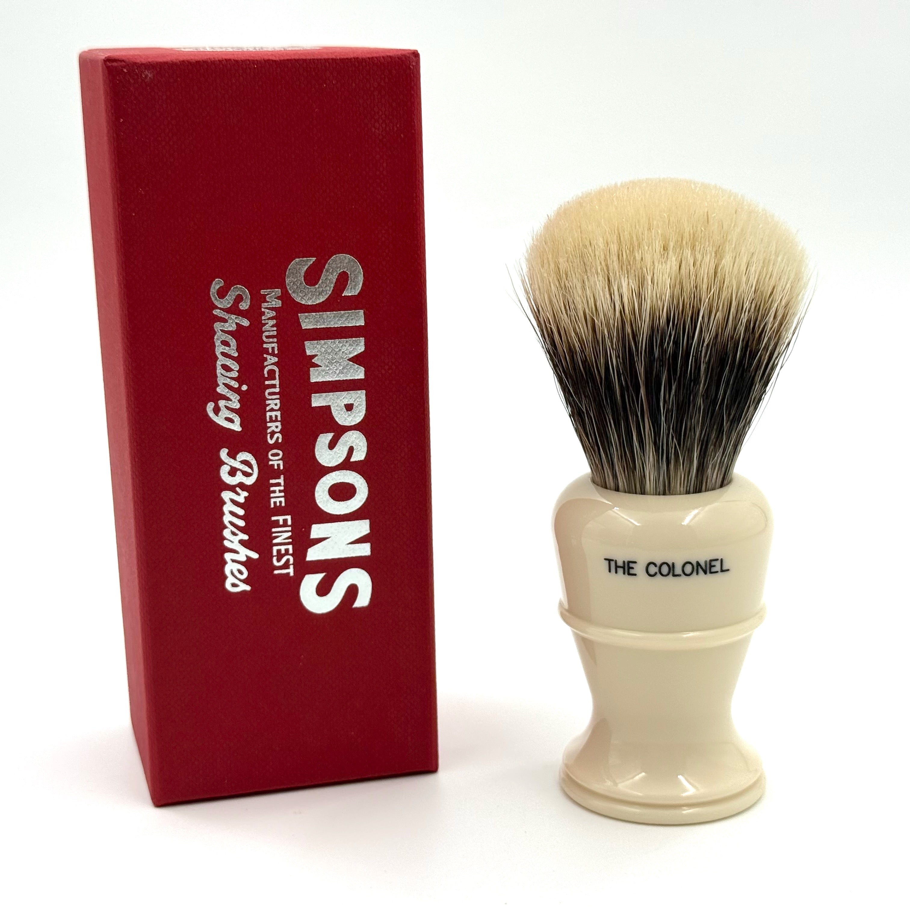 Limited Edition Simpsons Colonel X2L Manchurian Badger Shaving Brush - Ivory