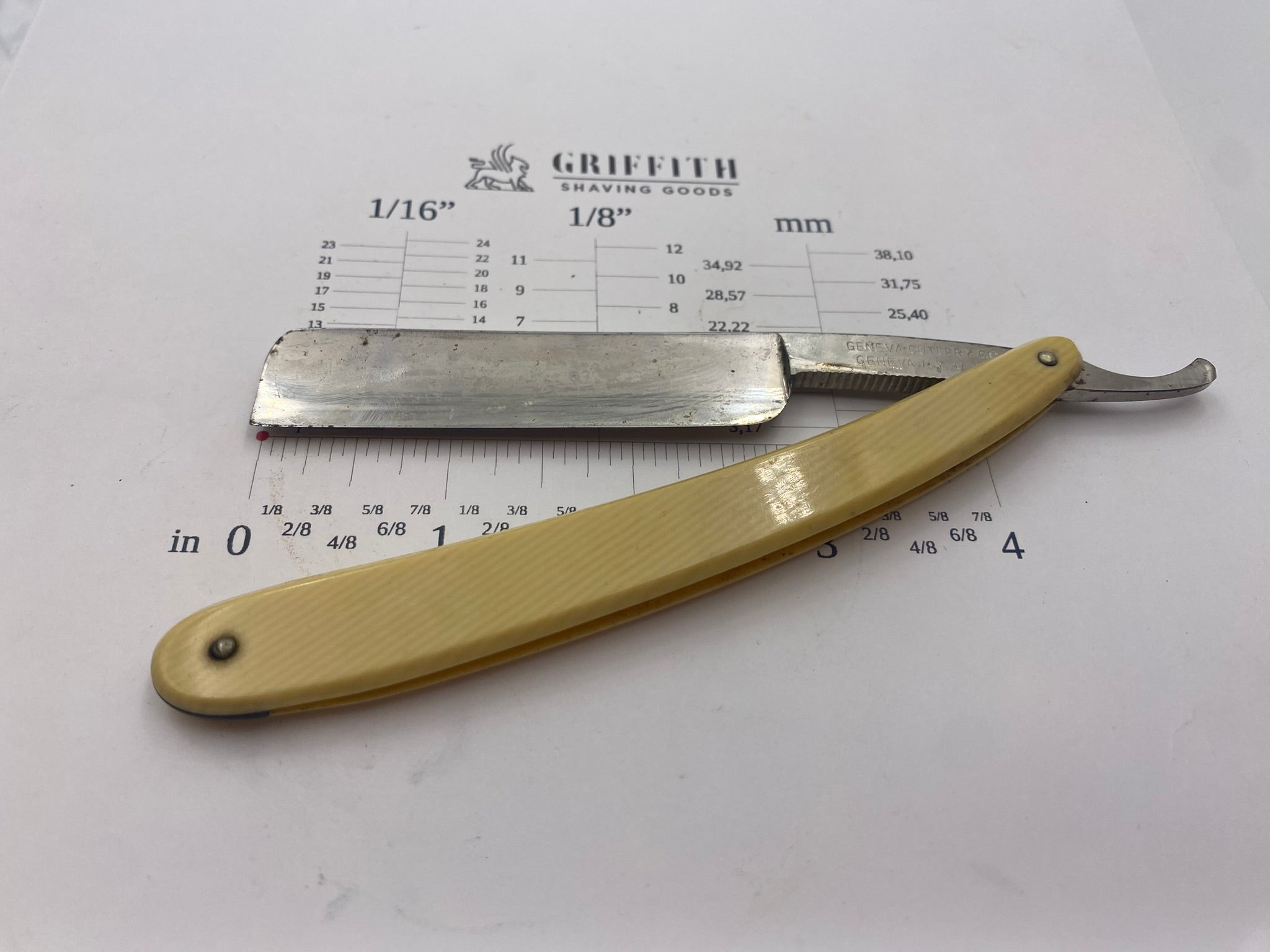 Vintage Geneva Cutlery American Razor for Restoration