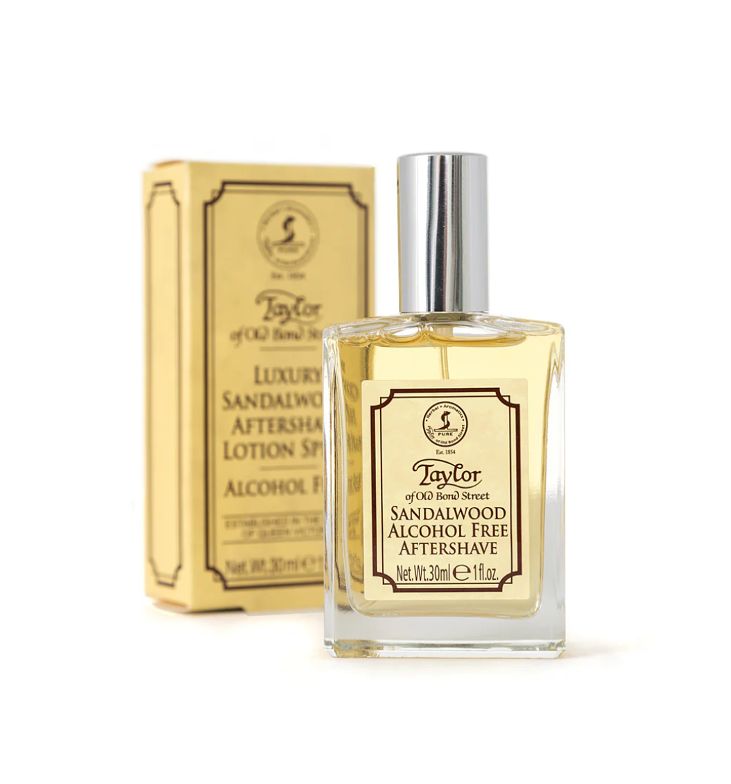 Taylor of Old Bond Street Sandalwood Alcohol Free Aftershave Lotion for Sensitive Skin- 30ml (1 fl. oz)