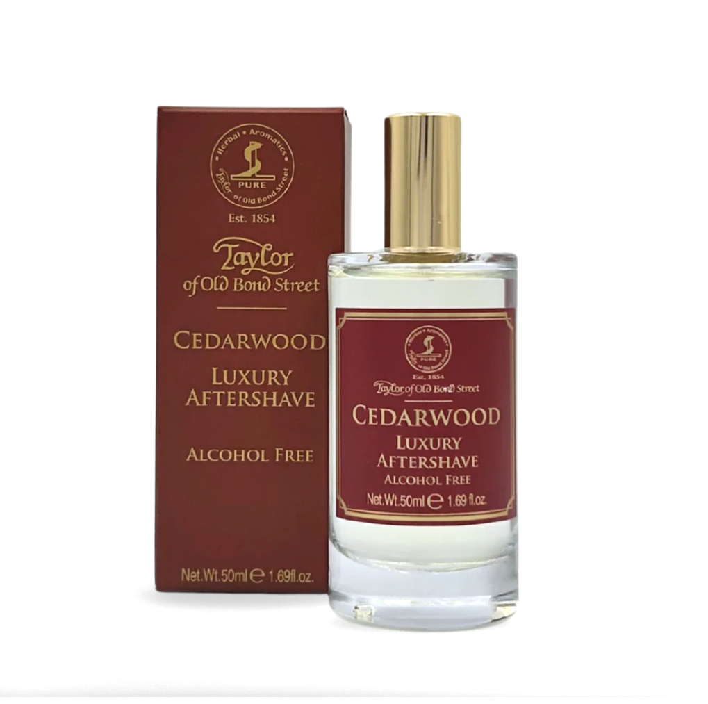 Taylor of Old Bond Street Cedarwood Alcohol Free Aftershave Lotion for Sensitive Skin- 50ml (1.7 fl. oz)