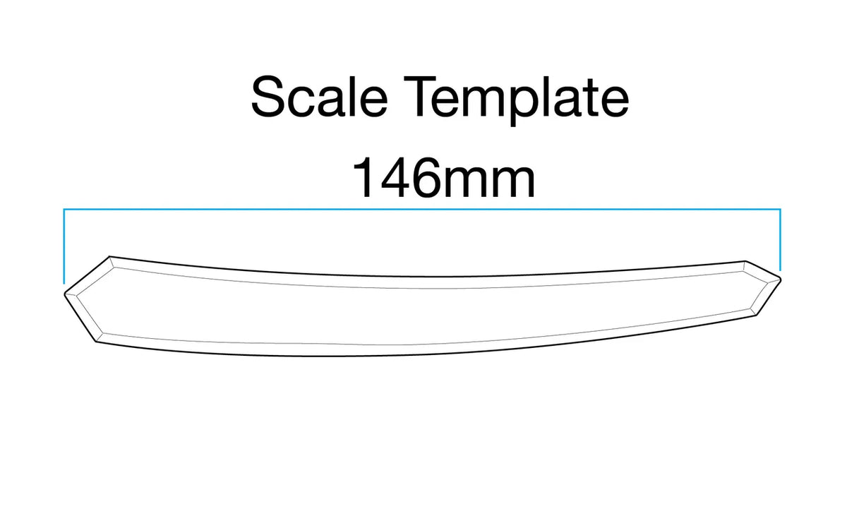 Straight Razor Scales for 5/8-6/8 Blades - Padauk Wood with Angled Ends - One Pair/Set