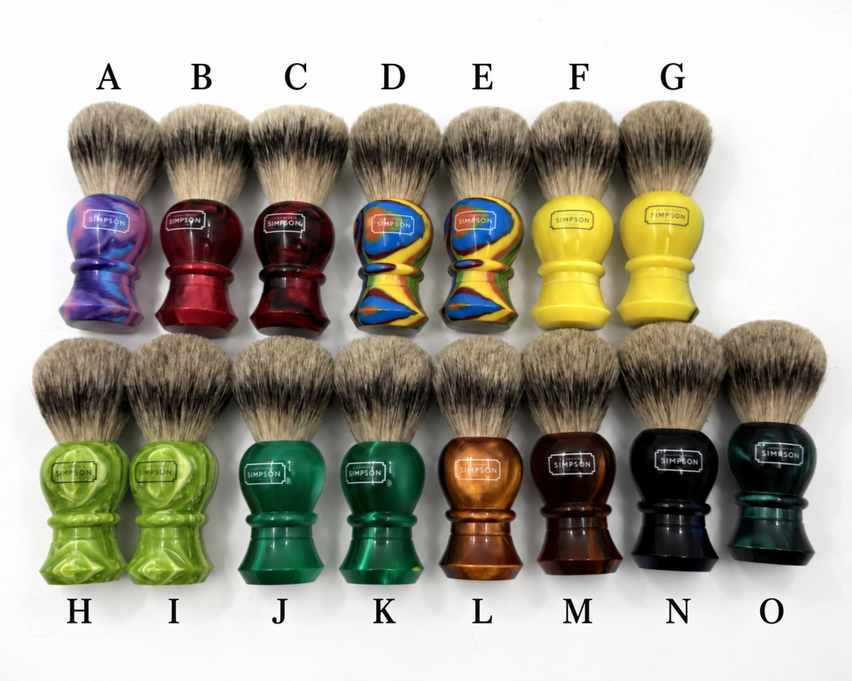 Limited Edition Simpson Ascot Best Badger Shaving Brushes - CHOOSE YOUR BRUSH