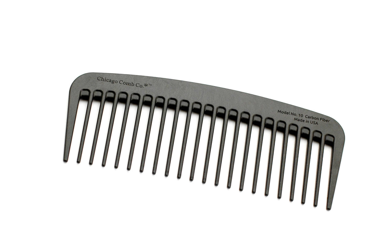 Chicago Comb Co. - Model No. 10 Carbon Fiber Comb