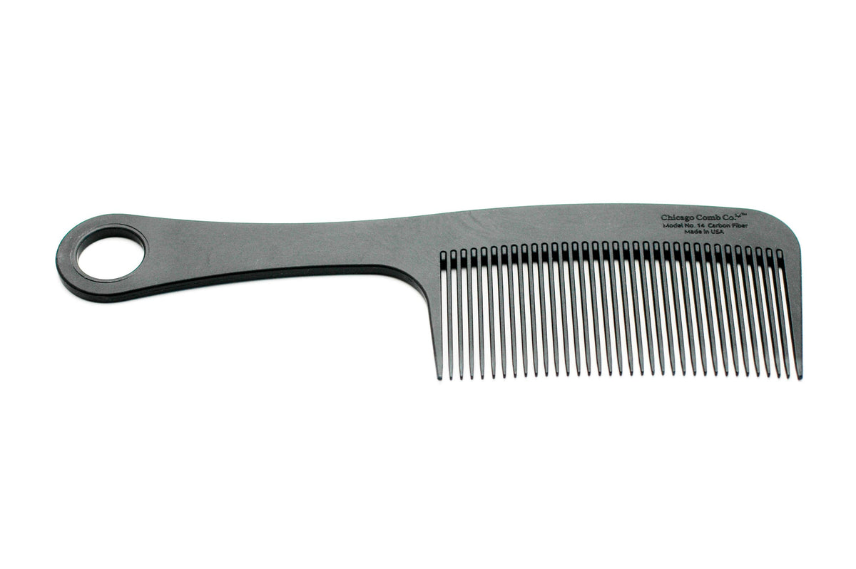 Chicago Comb Co. - Model No. 14 Carbon Fiber Comb