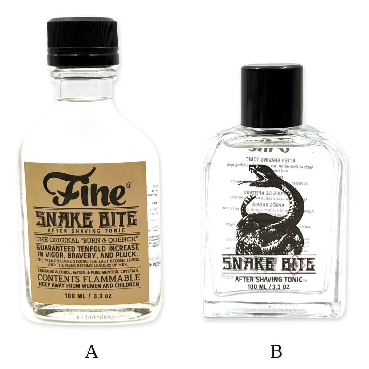 Fine Accoutrements Snake Bite After Shaving Tonic – Unopened Old Stock (3.4oz / 100ml)