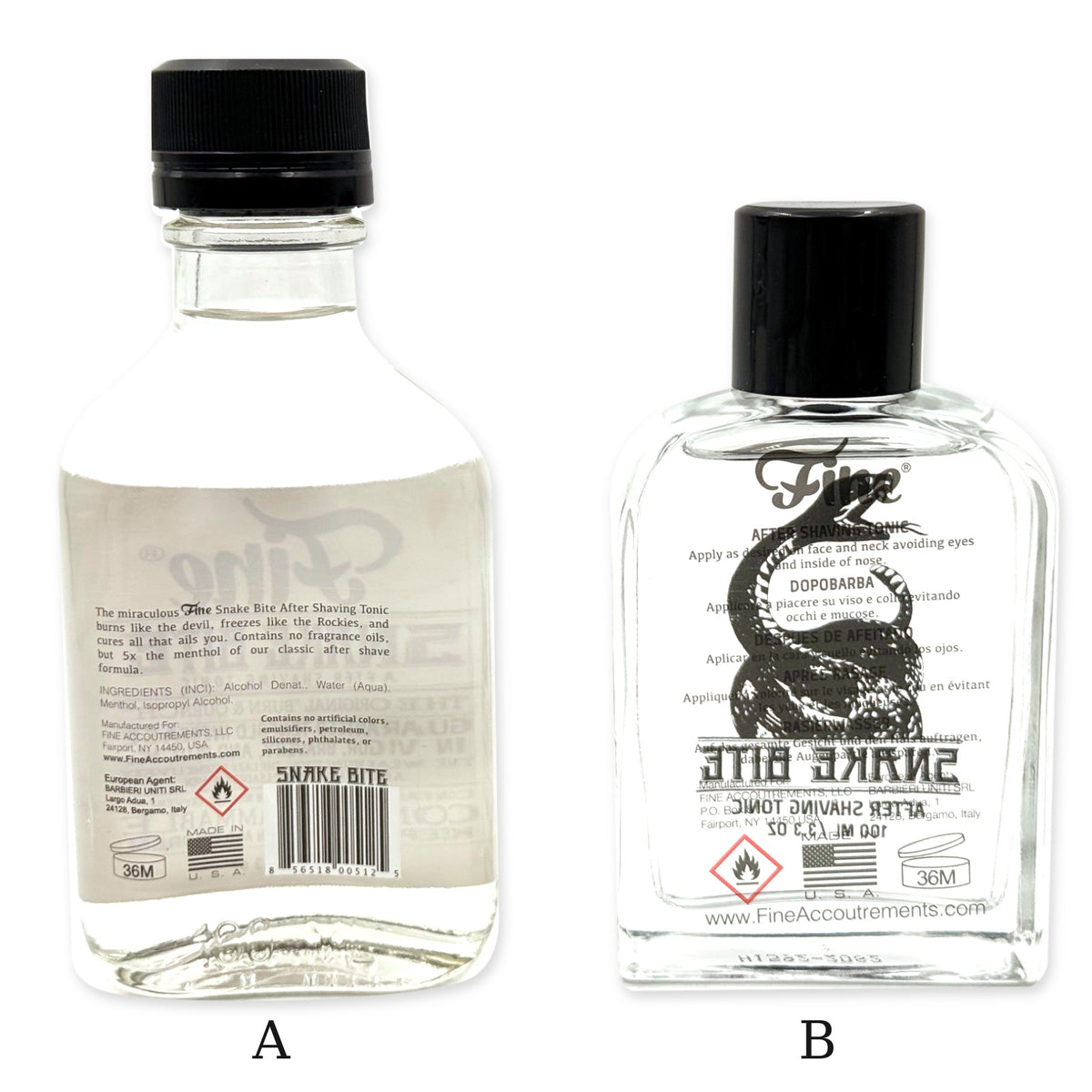 Fine Accoutrements Snake Bite After Shaving Tonic – Unopened Old Stock (3.4oz / 100ml)