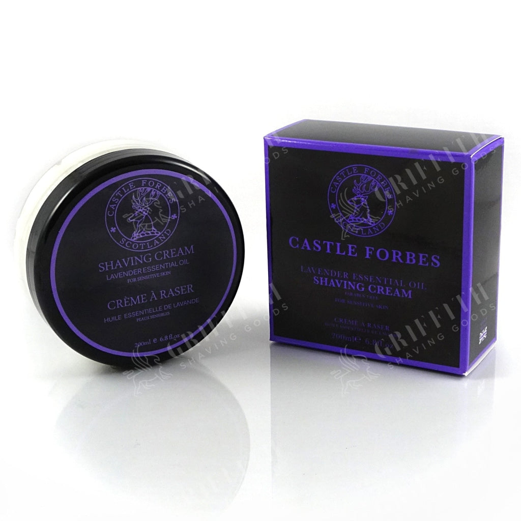 Castle Forbes Lavender Essential Oil Shaving Cream – 200ml (6.8oz)