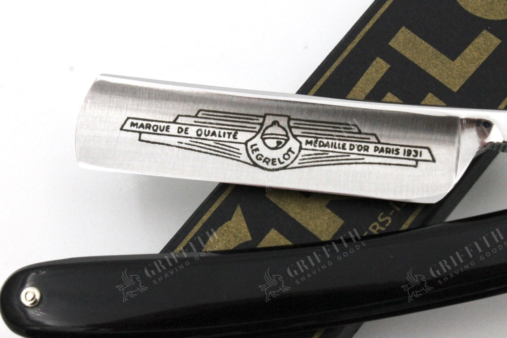 Le Grelot "Medaille d'or Paris 1931" by Thiers Issard 5/8 Black Scales - Full Hollow Ground Straight Razor