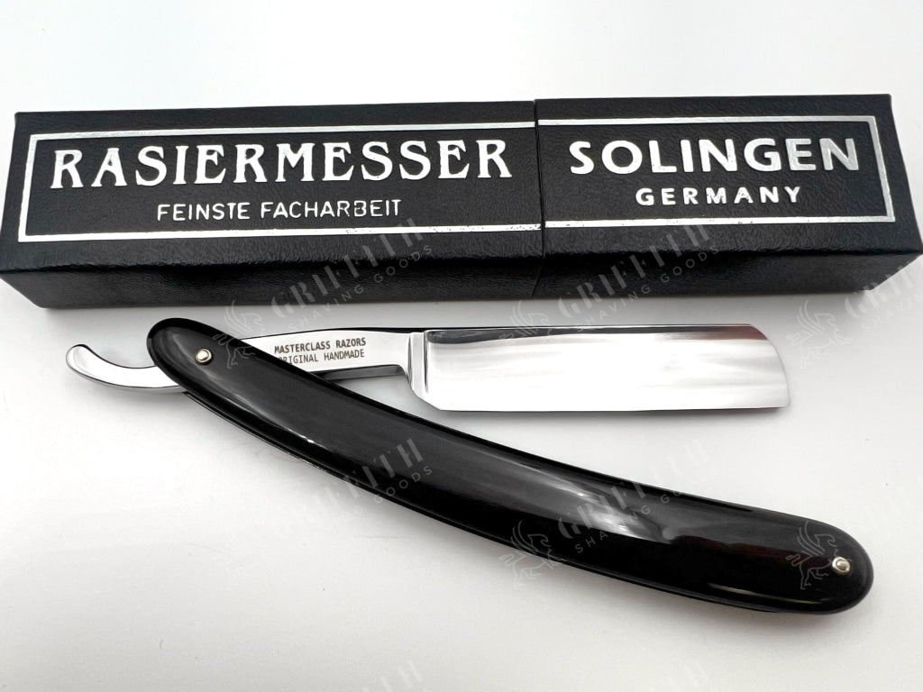 Wacker Solingen Full Hollow 5/8 Etched Straight Razor with Horn Scales - CHOOSE YOUR RAZOR