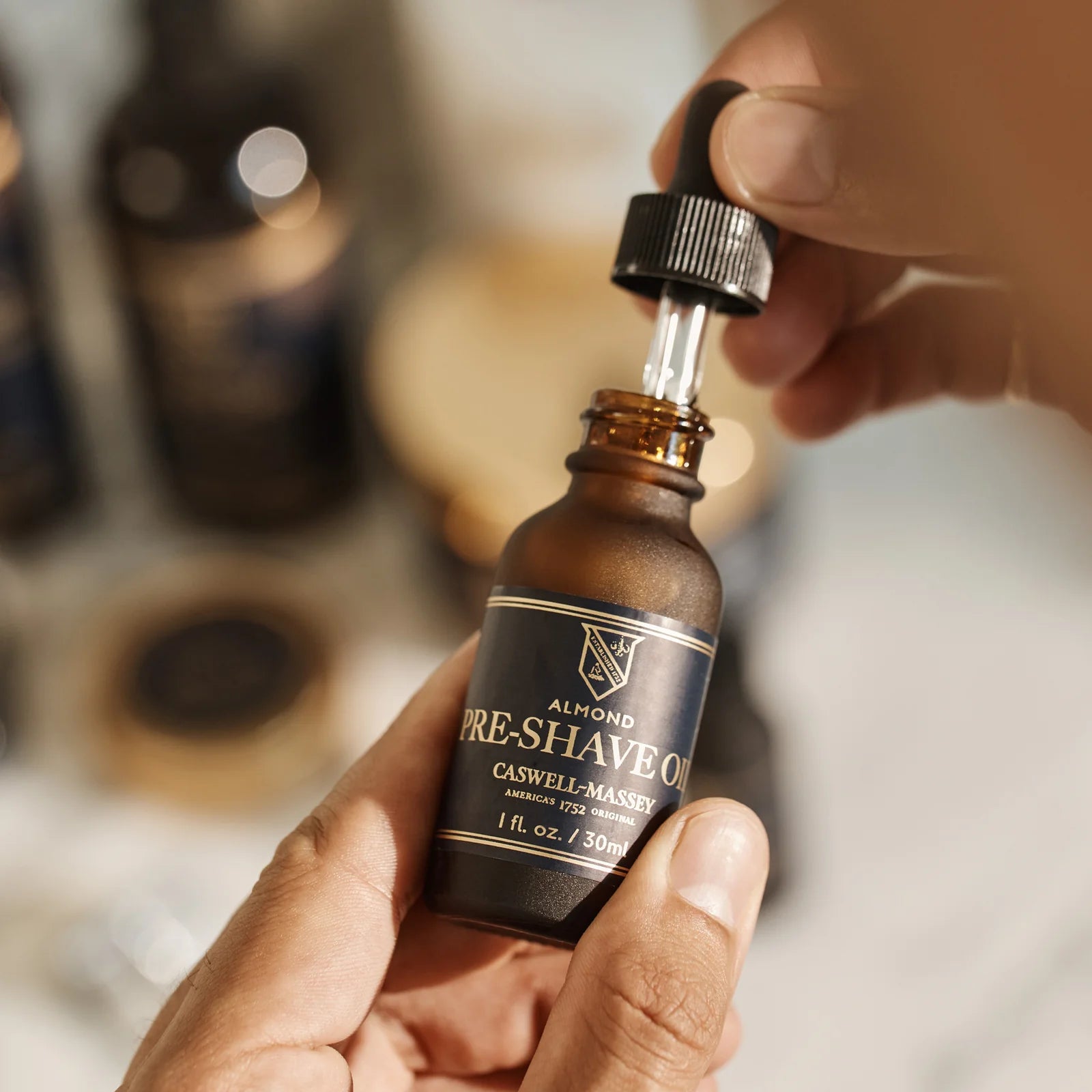 Caswell Massey Heritage Mandel Pre-Shave-Öl – 30 ml (1 oz)