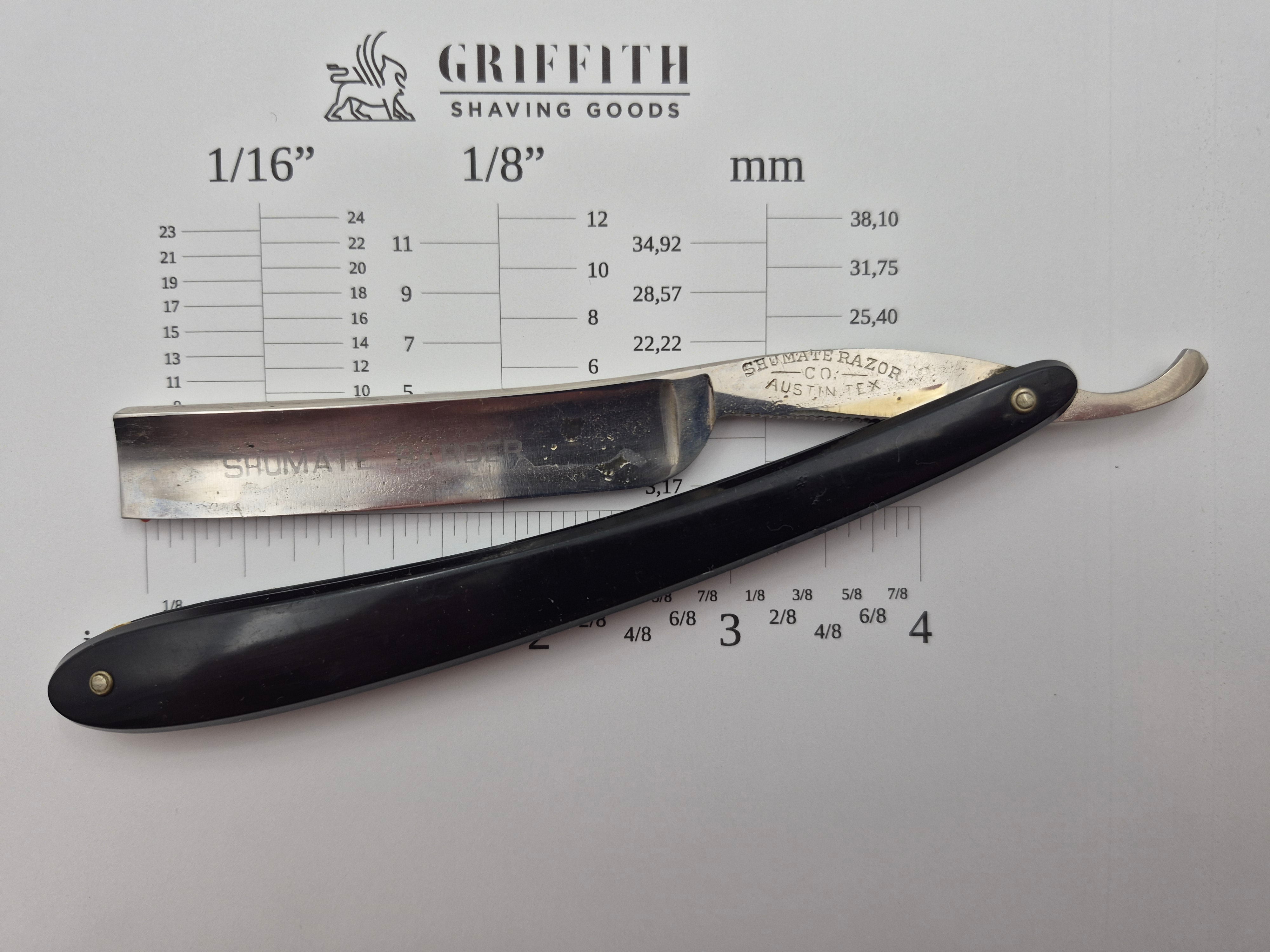 Vintage Shumate Barber American Razor for Restoration