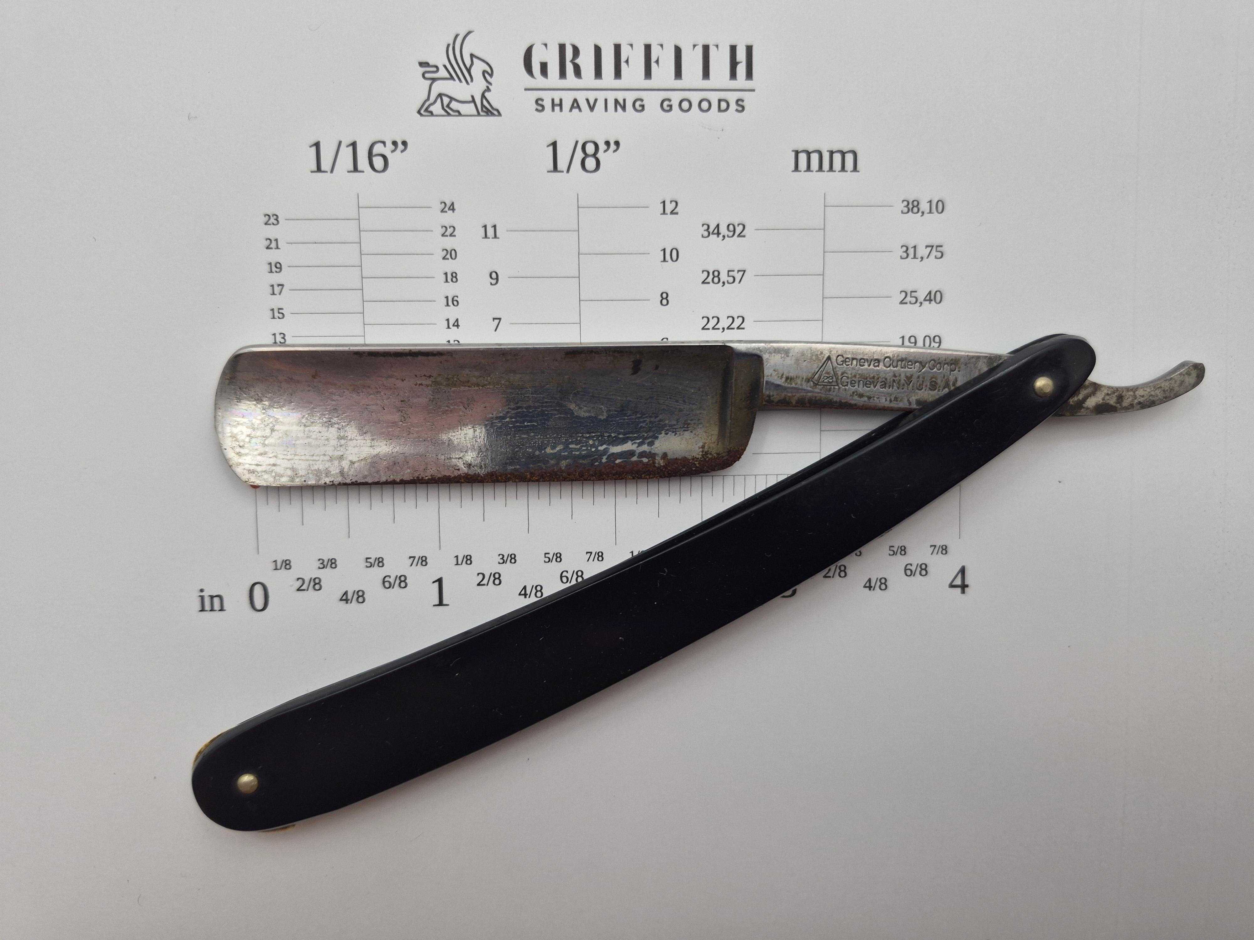 Vintage Geneva Cutlery American Razor for Restoration