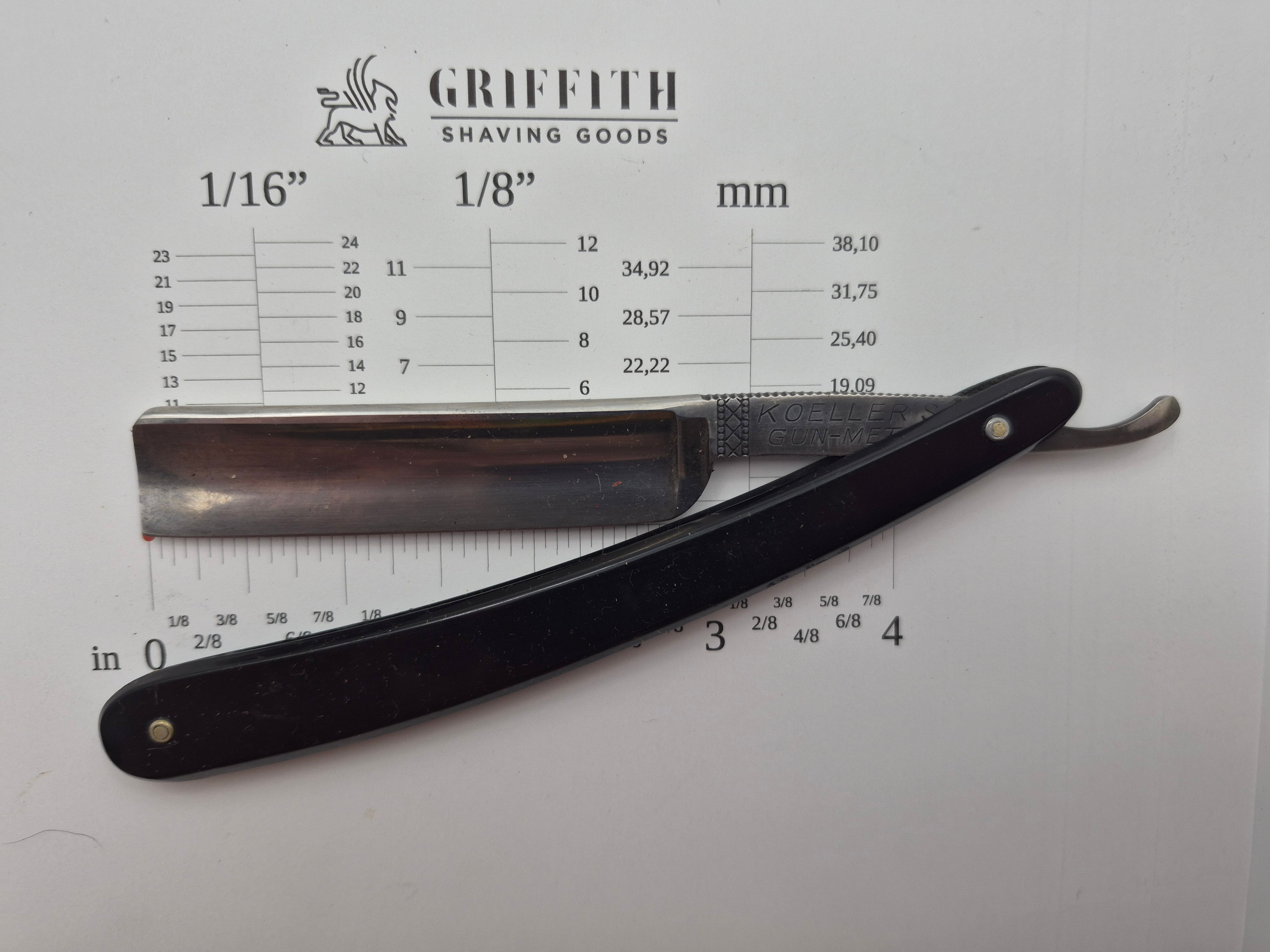 Vintage Koeller Gun Metal Razor for Restoration