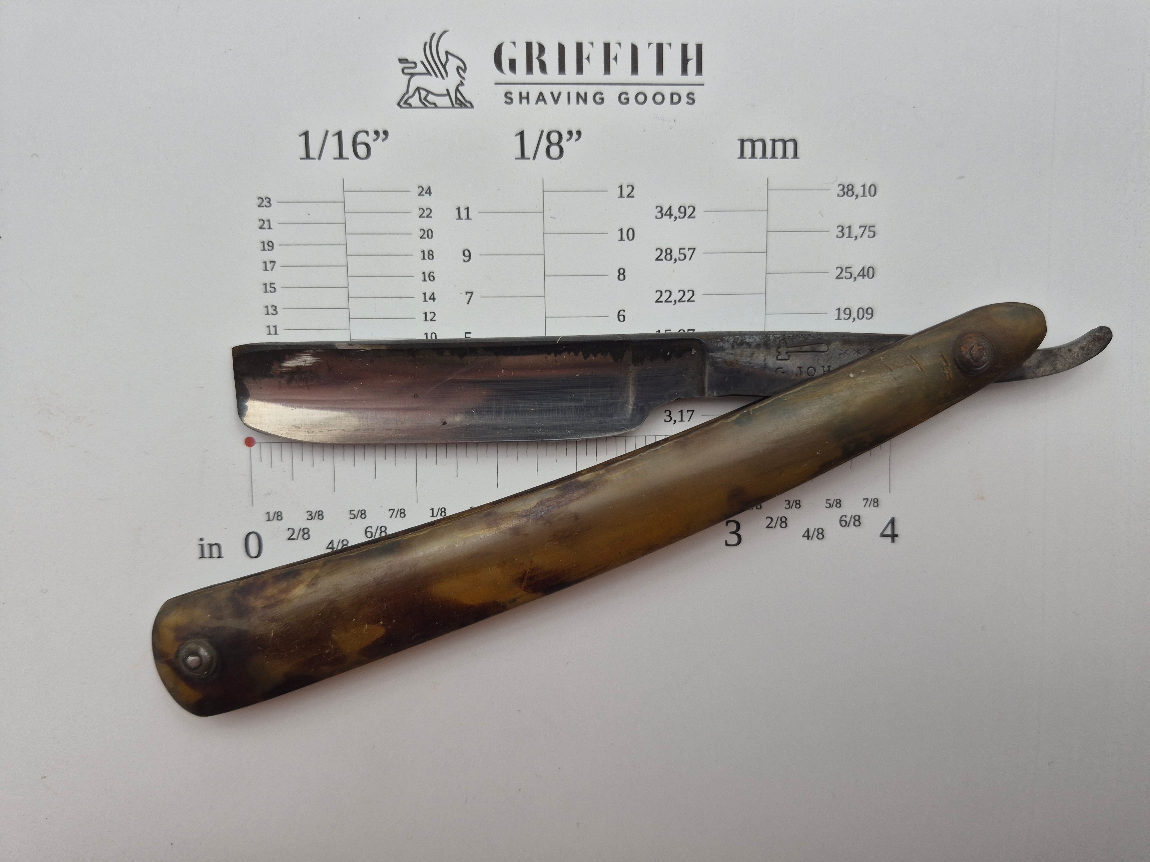 Vintage G. Johnson Sheffield Razor for Restoration
