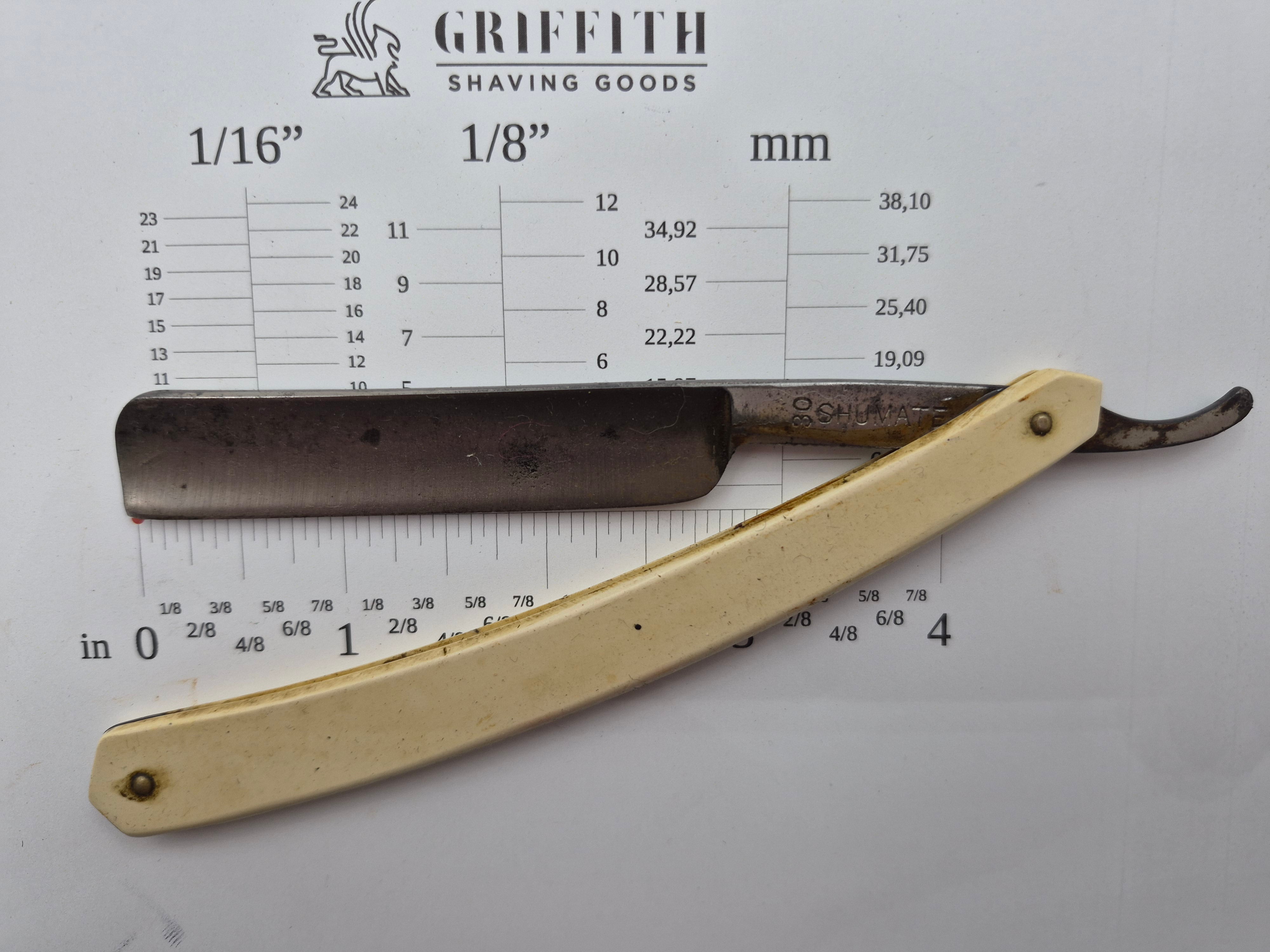 Vintage Shumate American Razor for Restoration