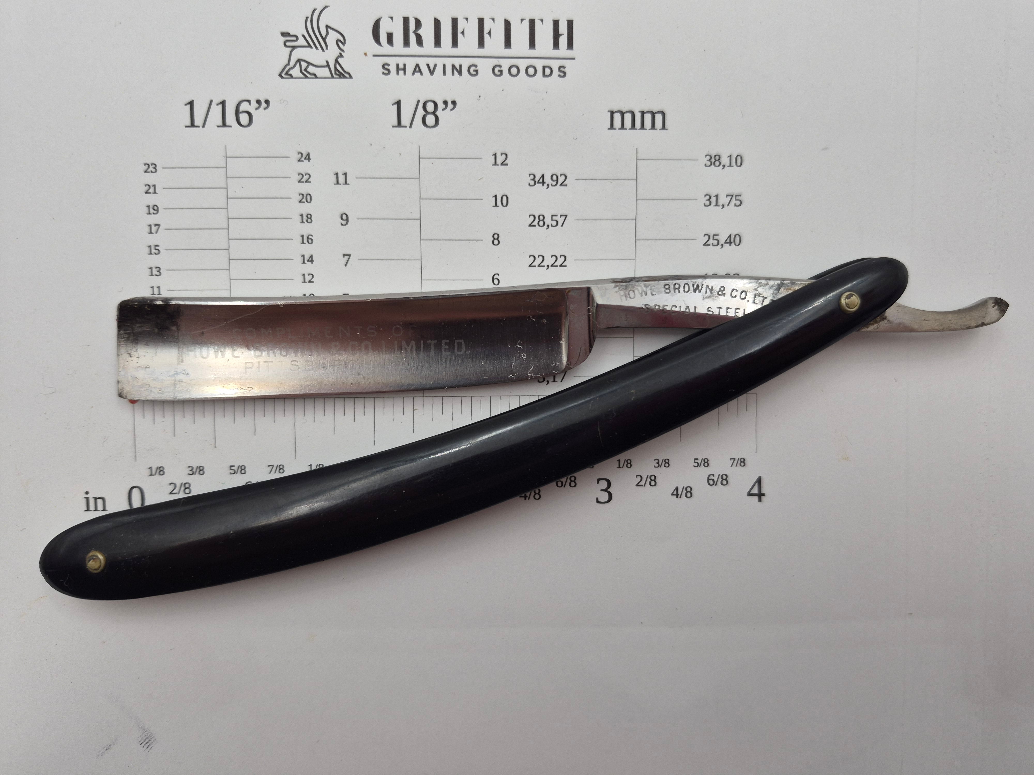 Vintage Howe Brown & Co. Razor for Restoration