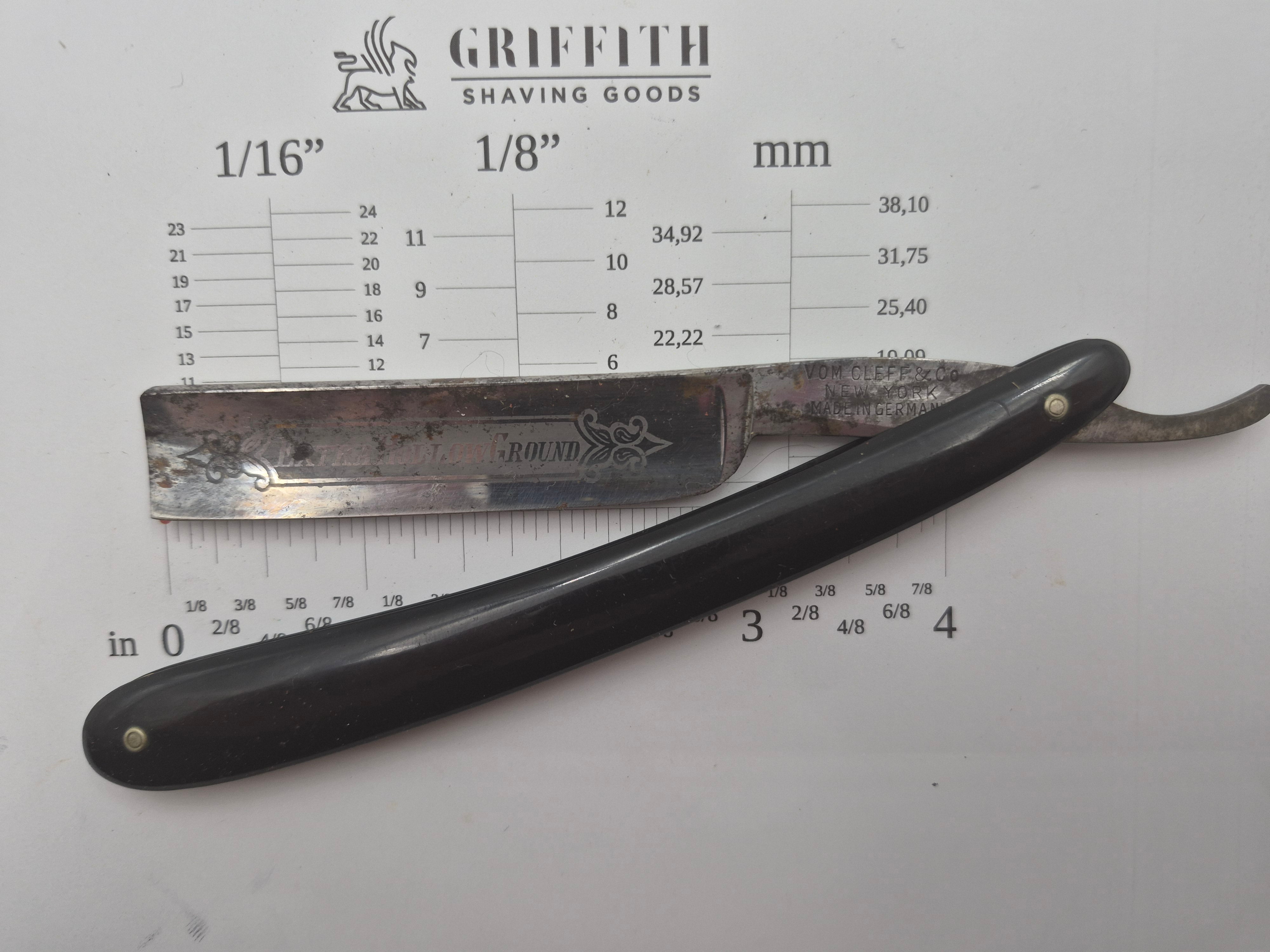 Vintage Vom Cleff German Razor for Restoration