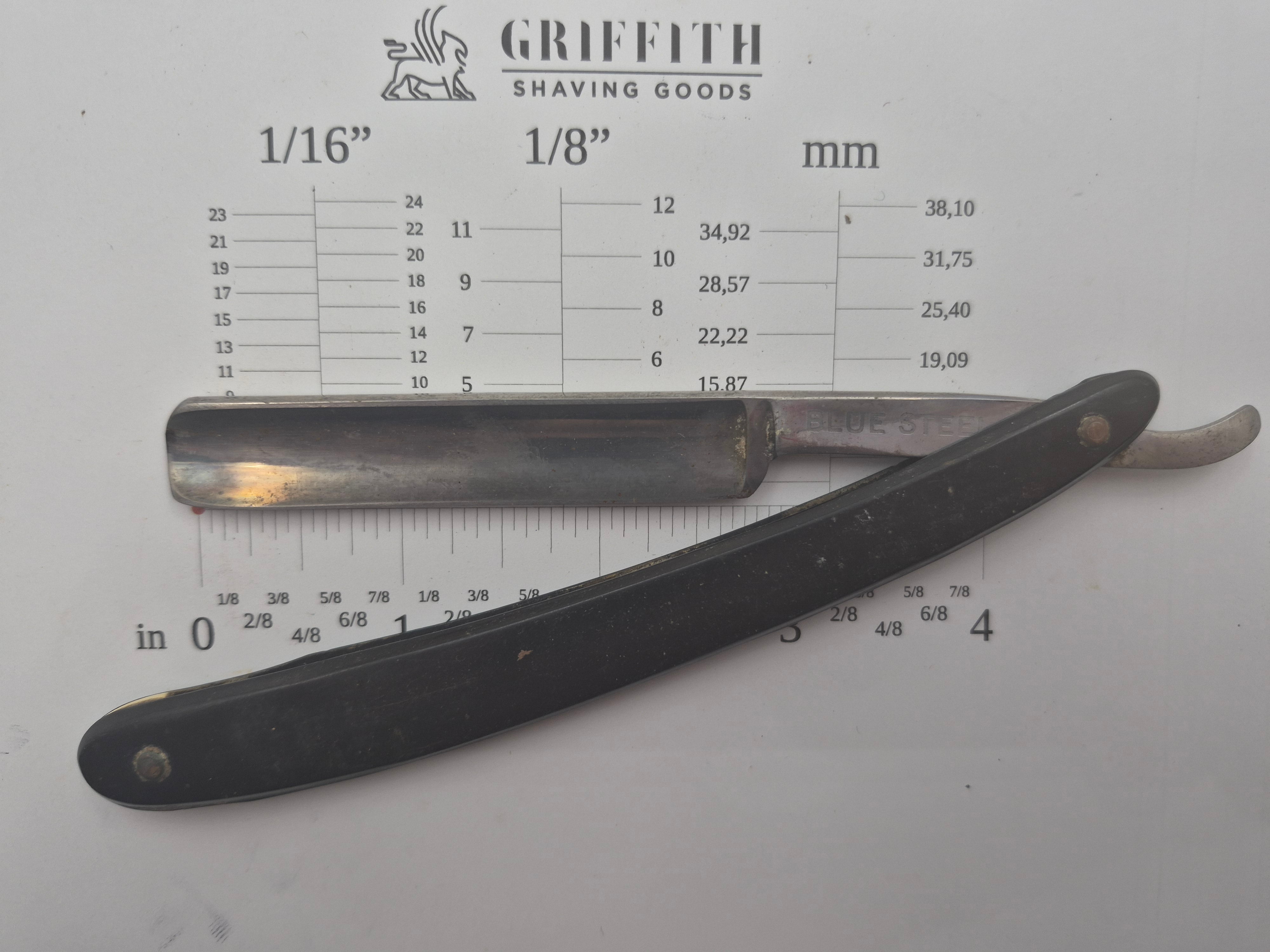 Vintage Dickson Sioux City Blue Steel Razor for Restoration