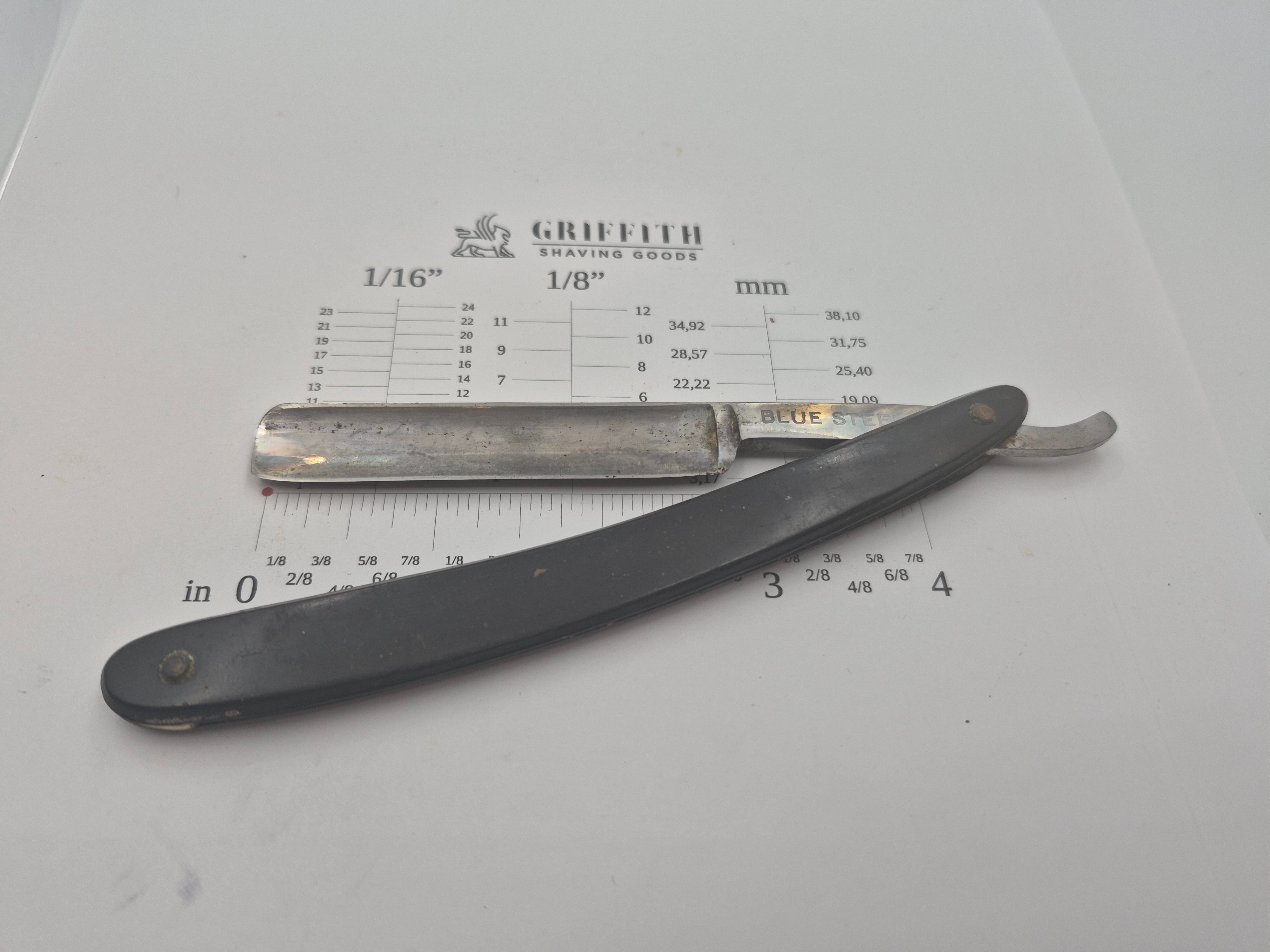 Vintage Dickson Sioux City Blue Steel Razor for Restoration