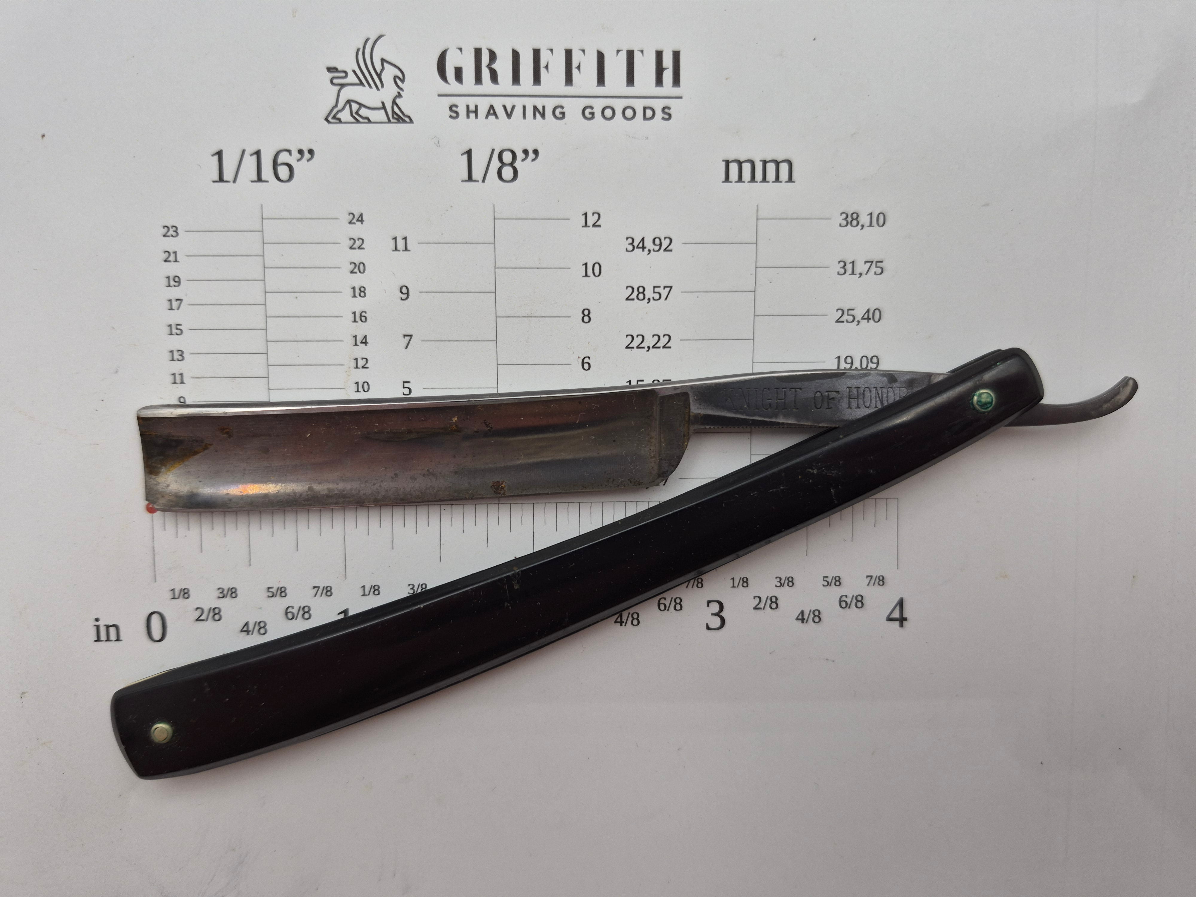 Vintage Hartford Cutlery "Knight of Honor" Razor for Restoration