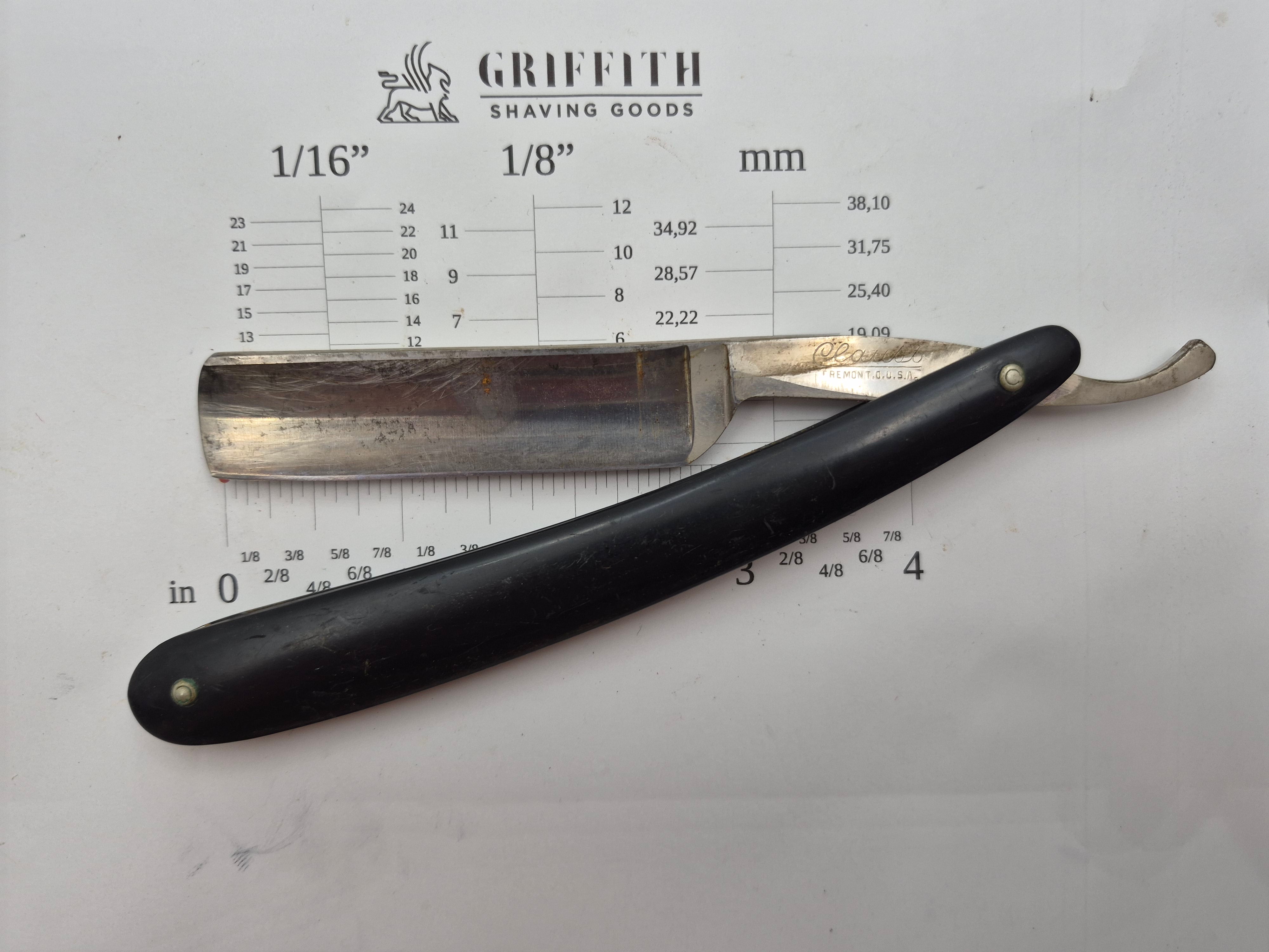 Vintage Clauss Fremont Ohio American Razor for Restoration