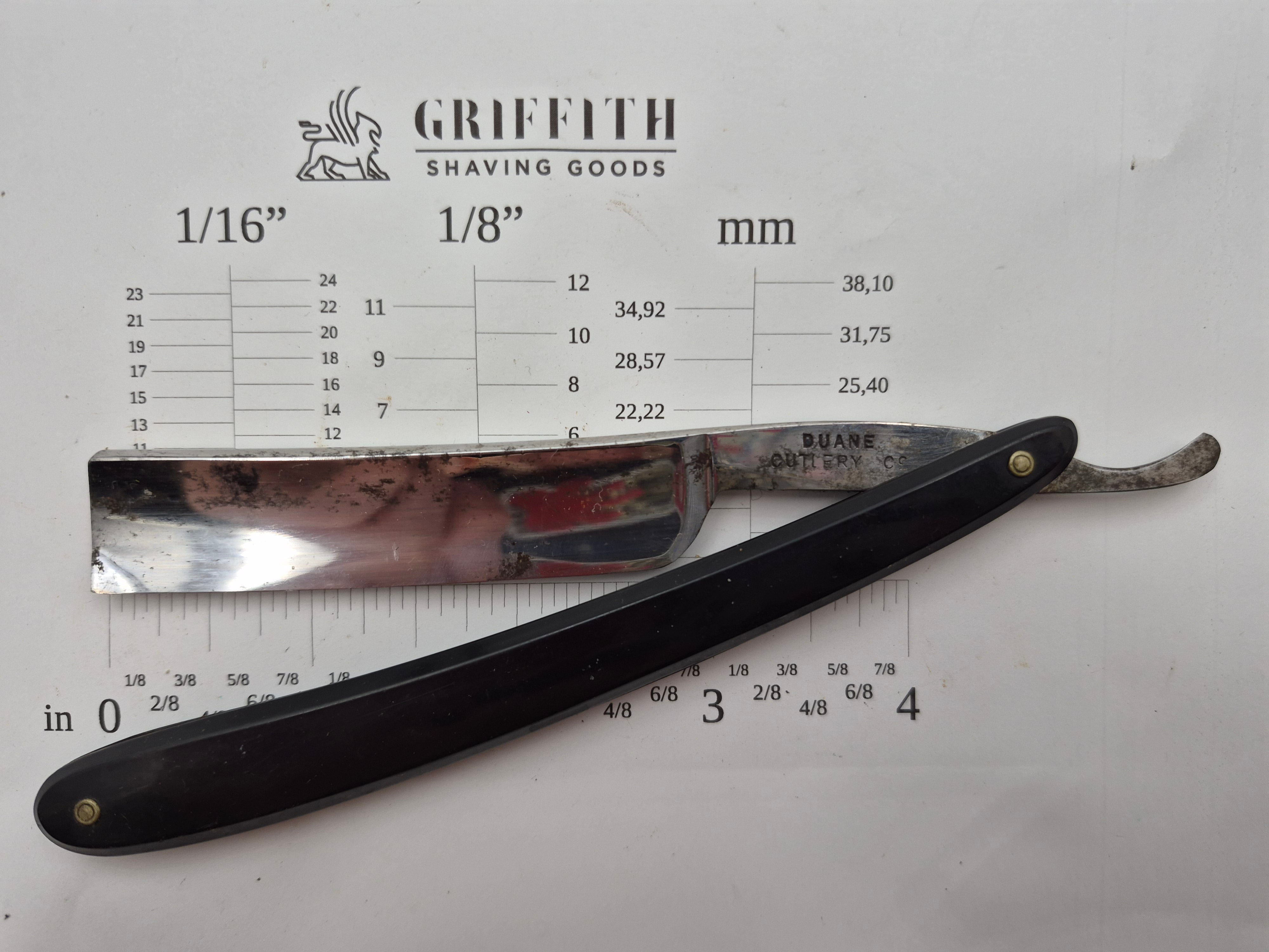 Vintage Duane Cutlery Razor for Restoration