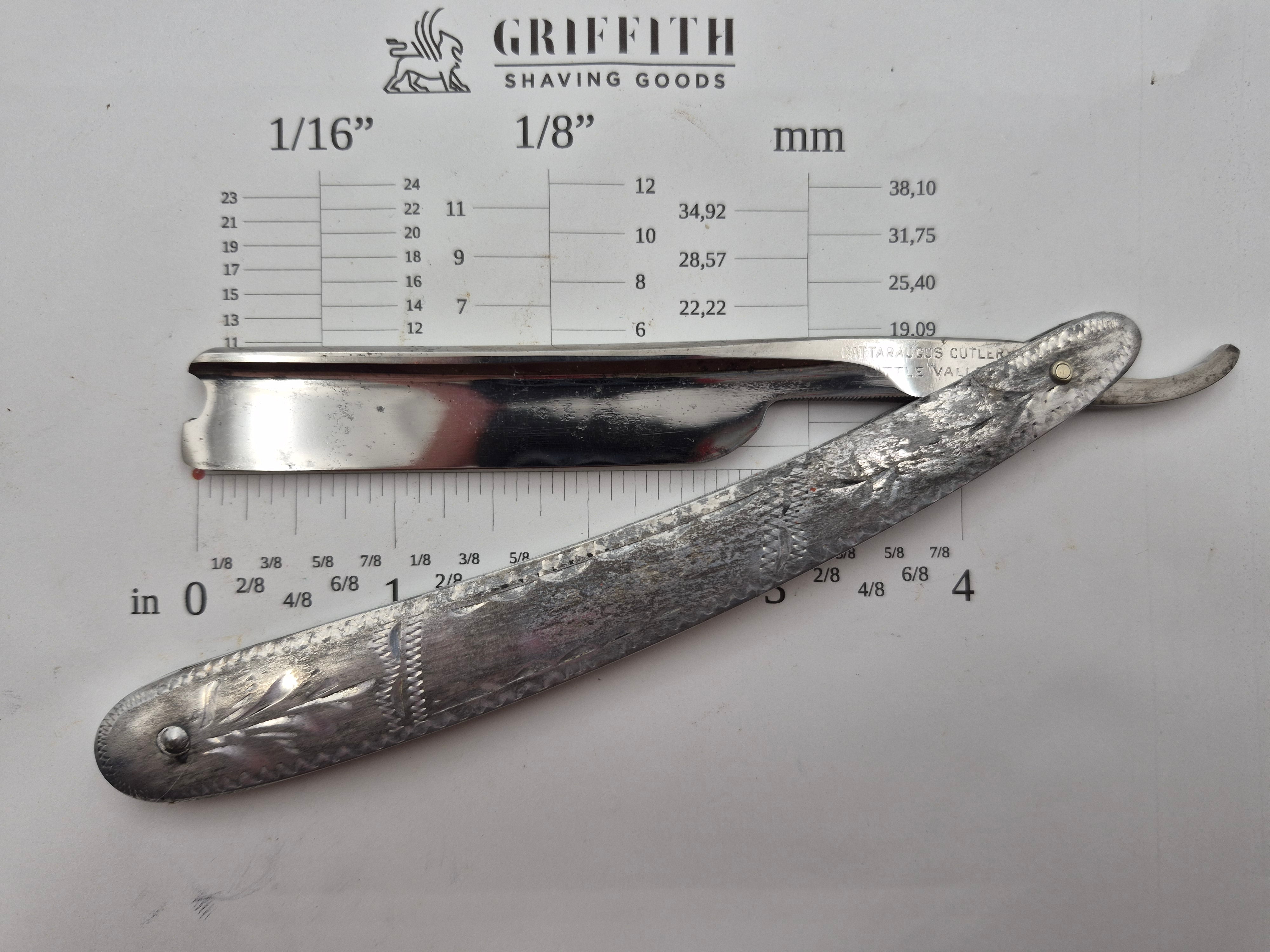 Vintage Cattaraugus Cutlery American Razor for Restoration