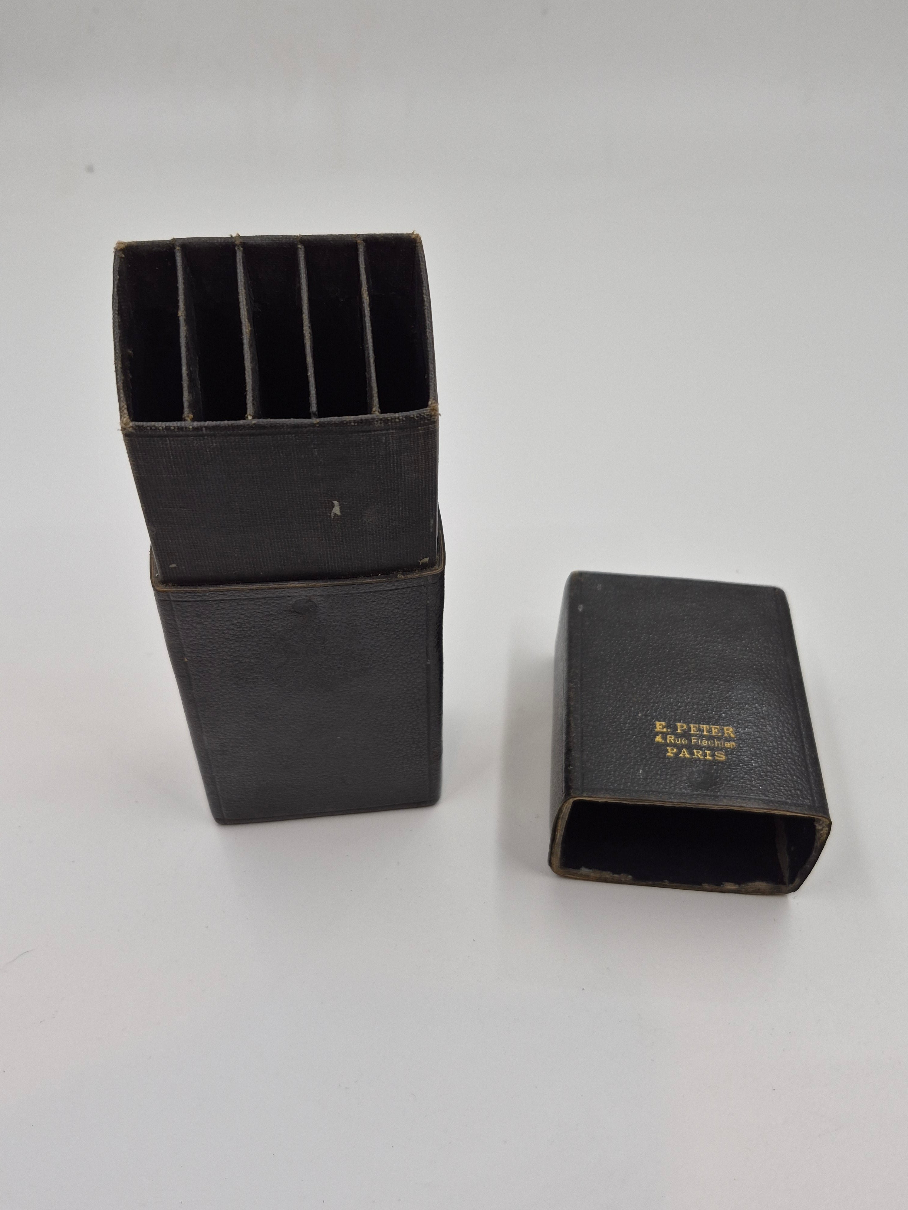 Antique French Five Razor Case