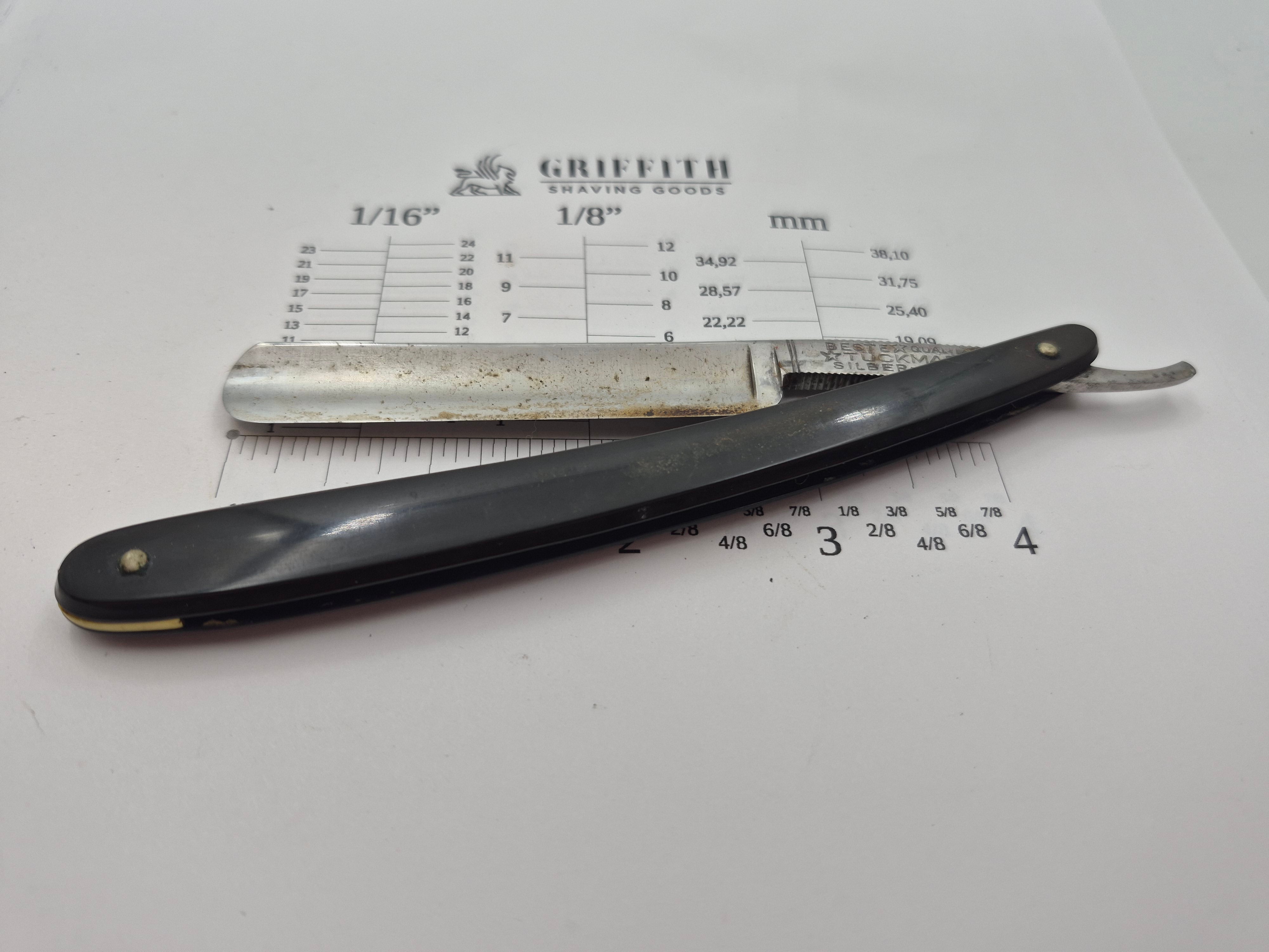 Rasoir droit vintage à restaurer