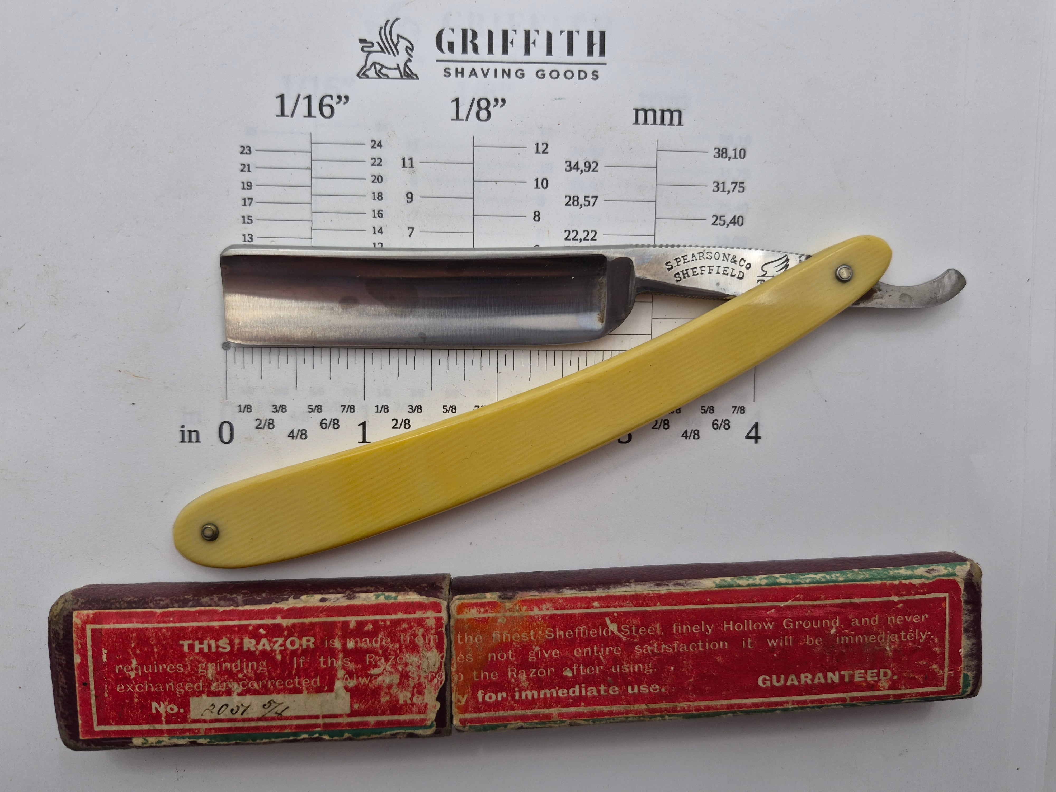 Vintage Pearson & Co Sheffield Razor for Restoration