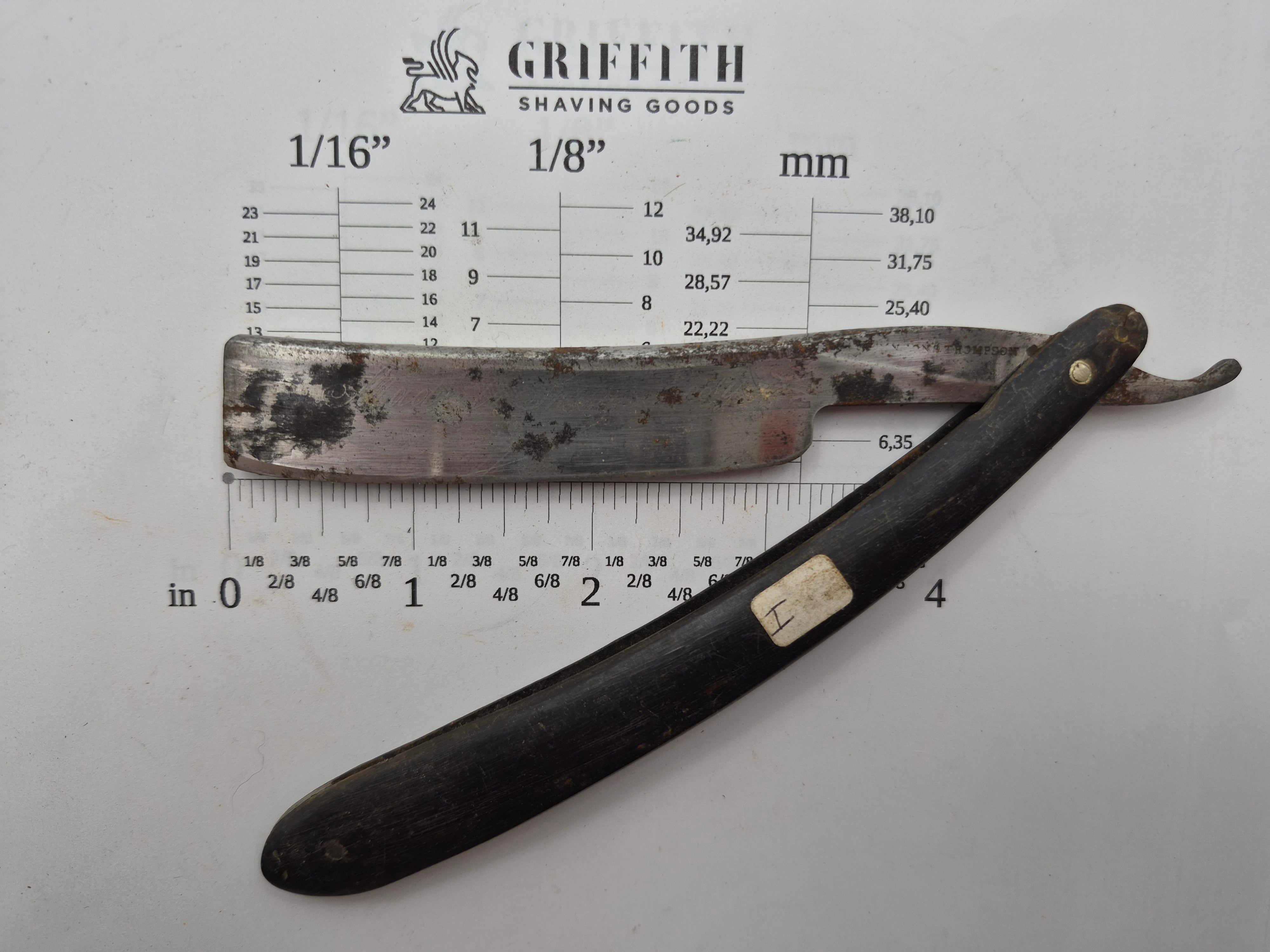 Vintage Thompson? Sheffield Razor for Restoration