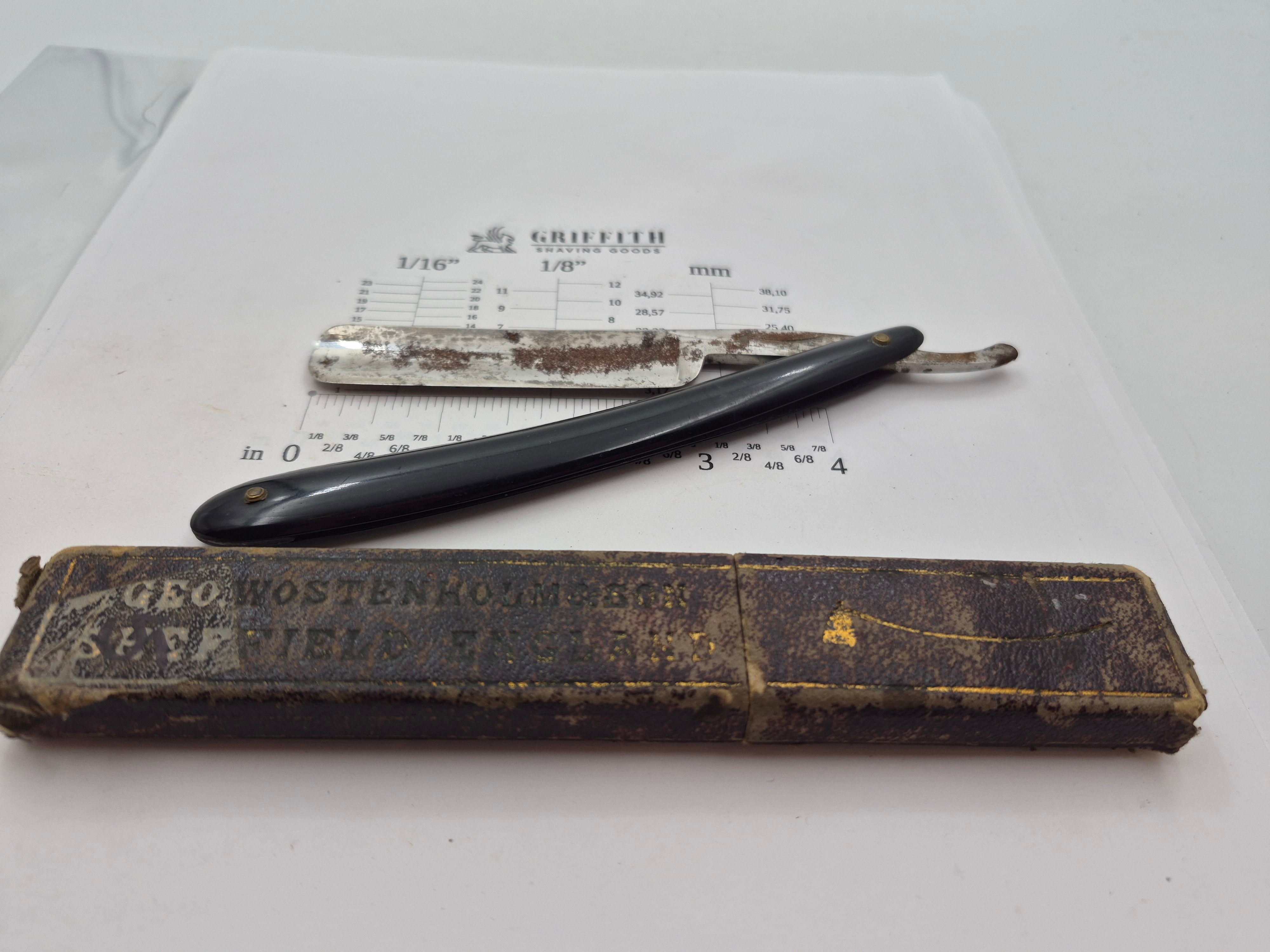 Vintage Wostenholm Sheffield Razor for Restoration