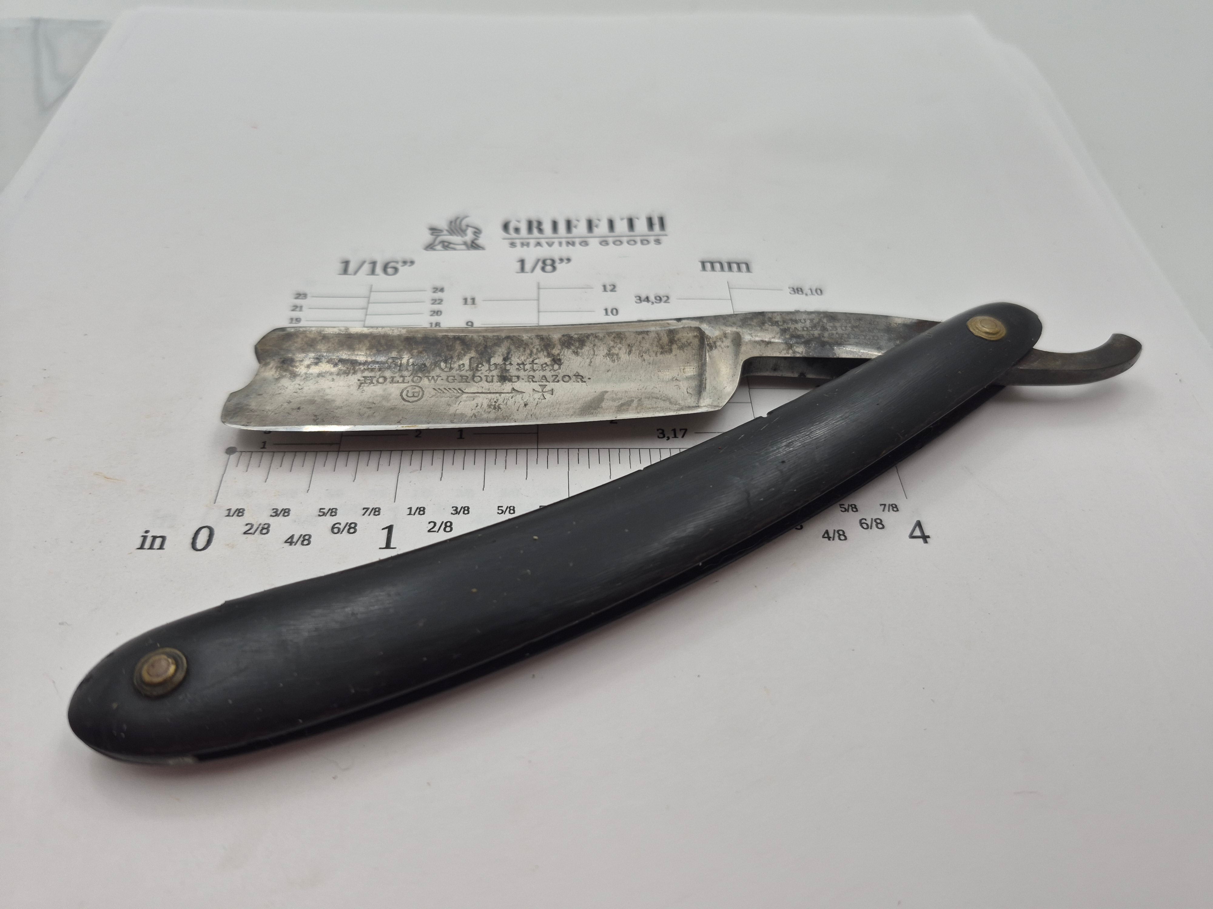 Vintage Wade & Butcher Celebrated Hollow Ground Razor for Restoration