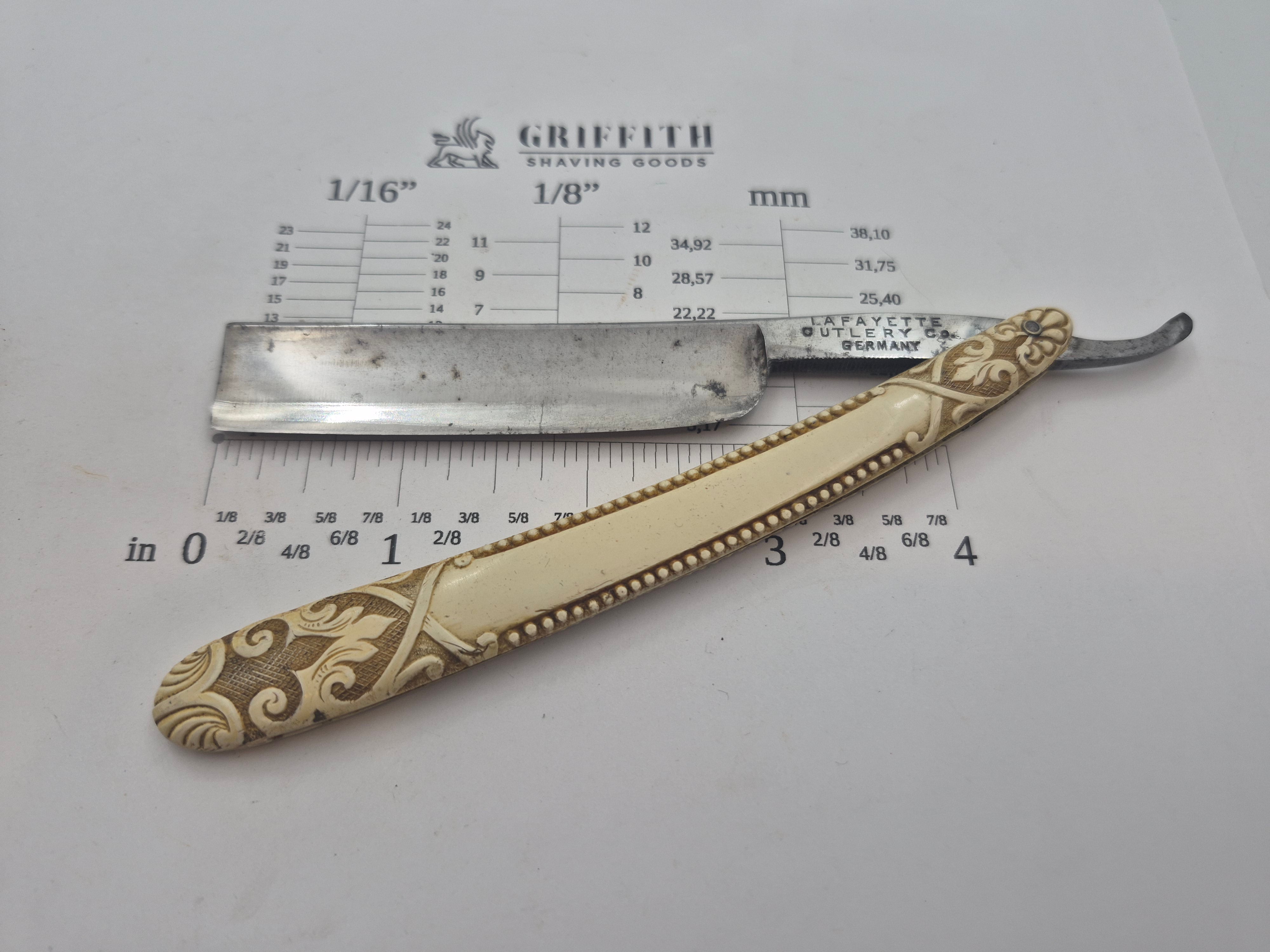 Rasoir droit vintage à restaurer