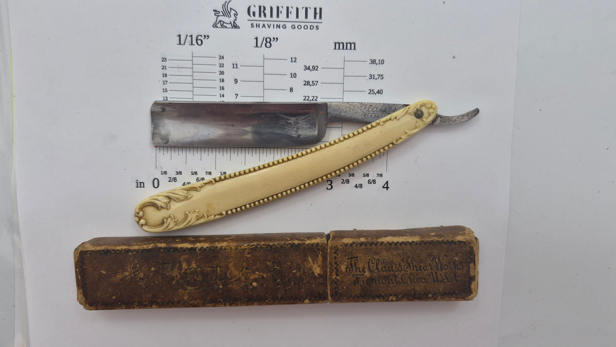 Rasoir droit vintage à restaurer