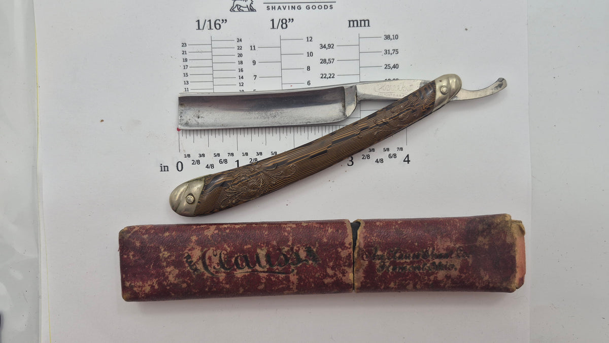 Rasoir droit vintage à restaurer