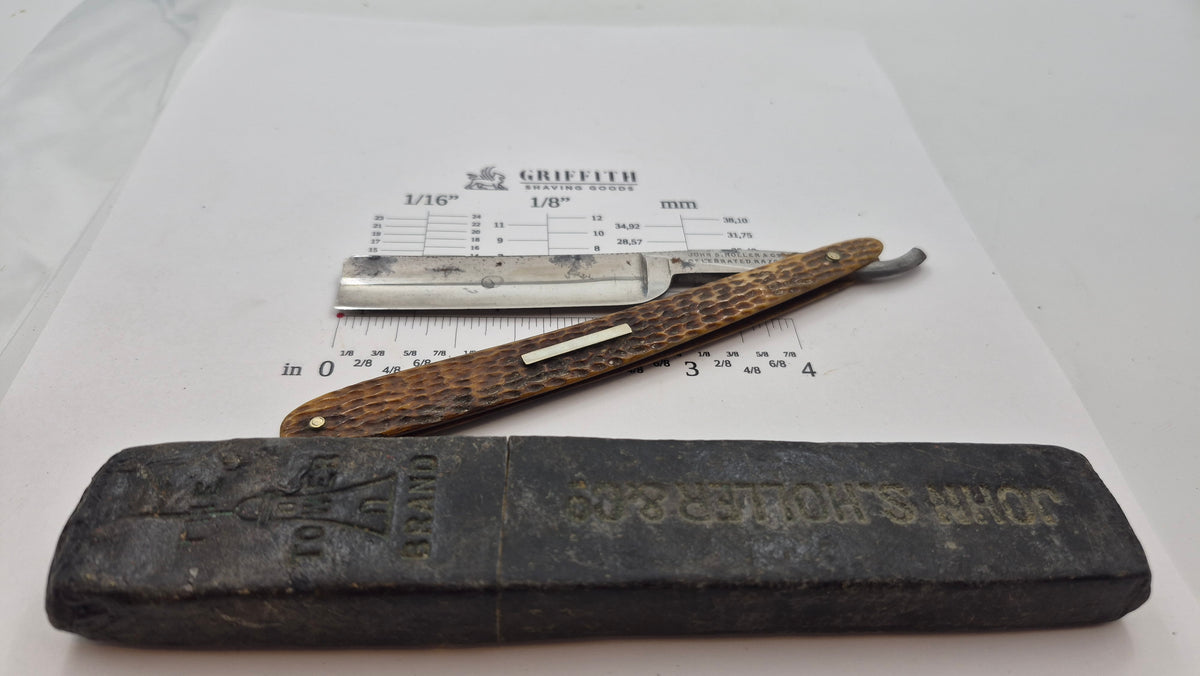 Rasoir droit vintage à restaurer